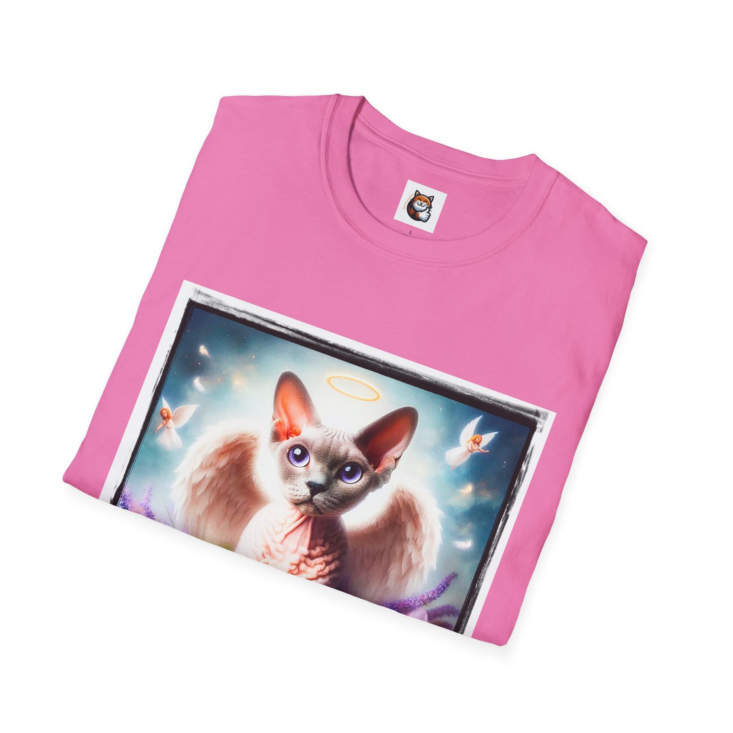 Devon Rex wings Unisex Softstyle T-Shirt