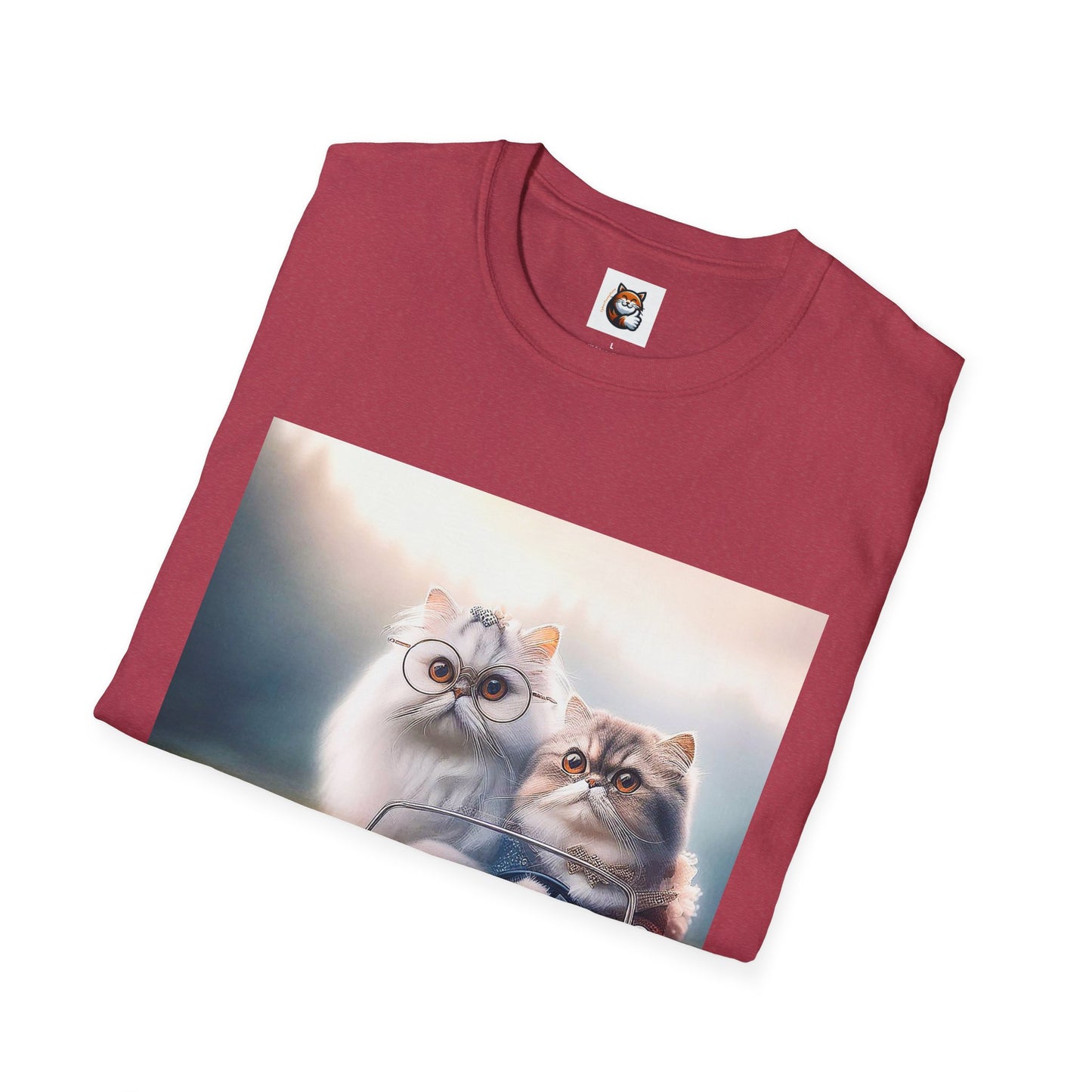 Wacky Persian Cat Unisex Softstyle T-Shirt