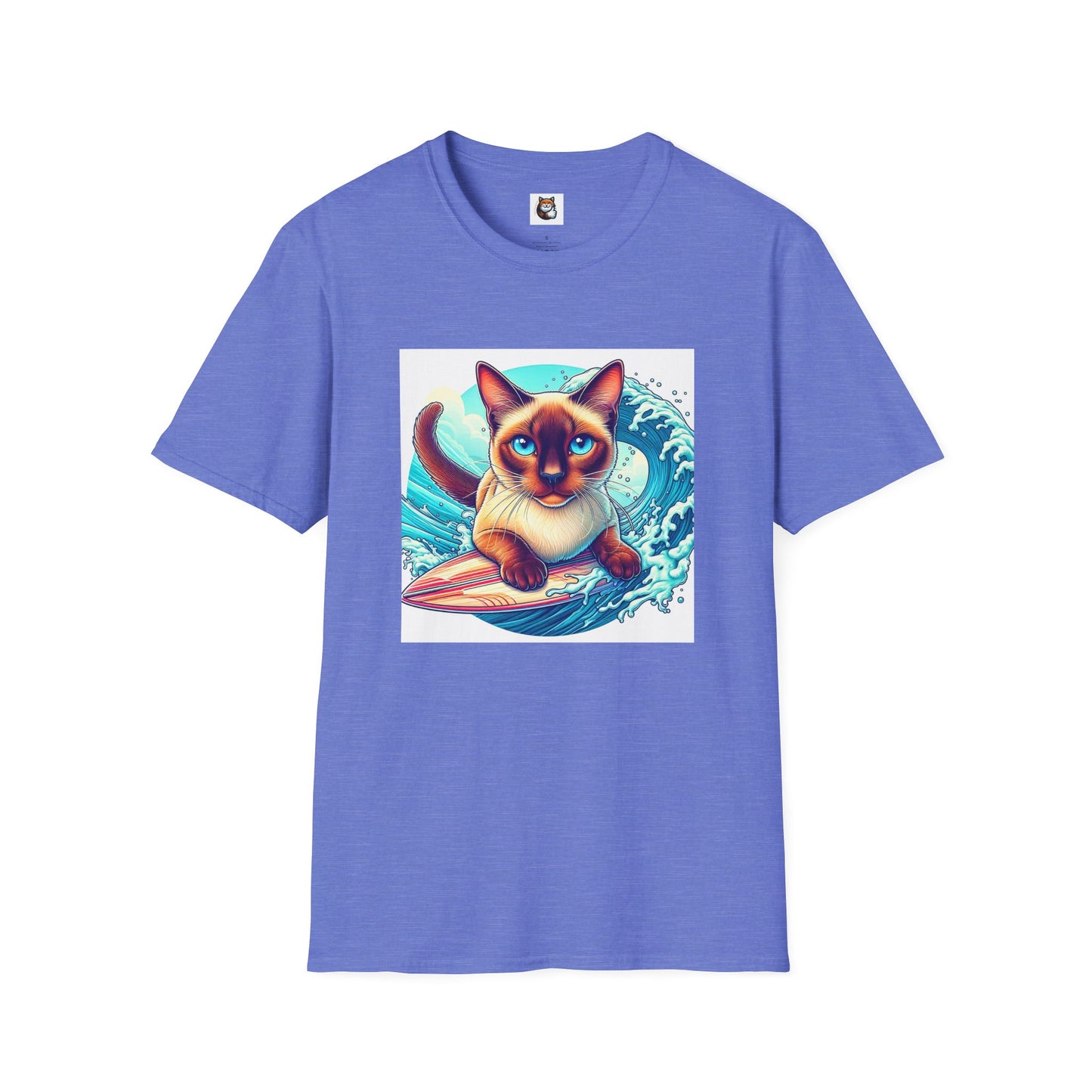 Surfing Siamese Cat