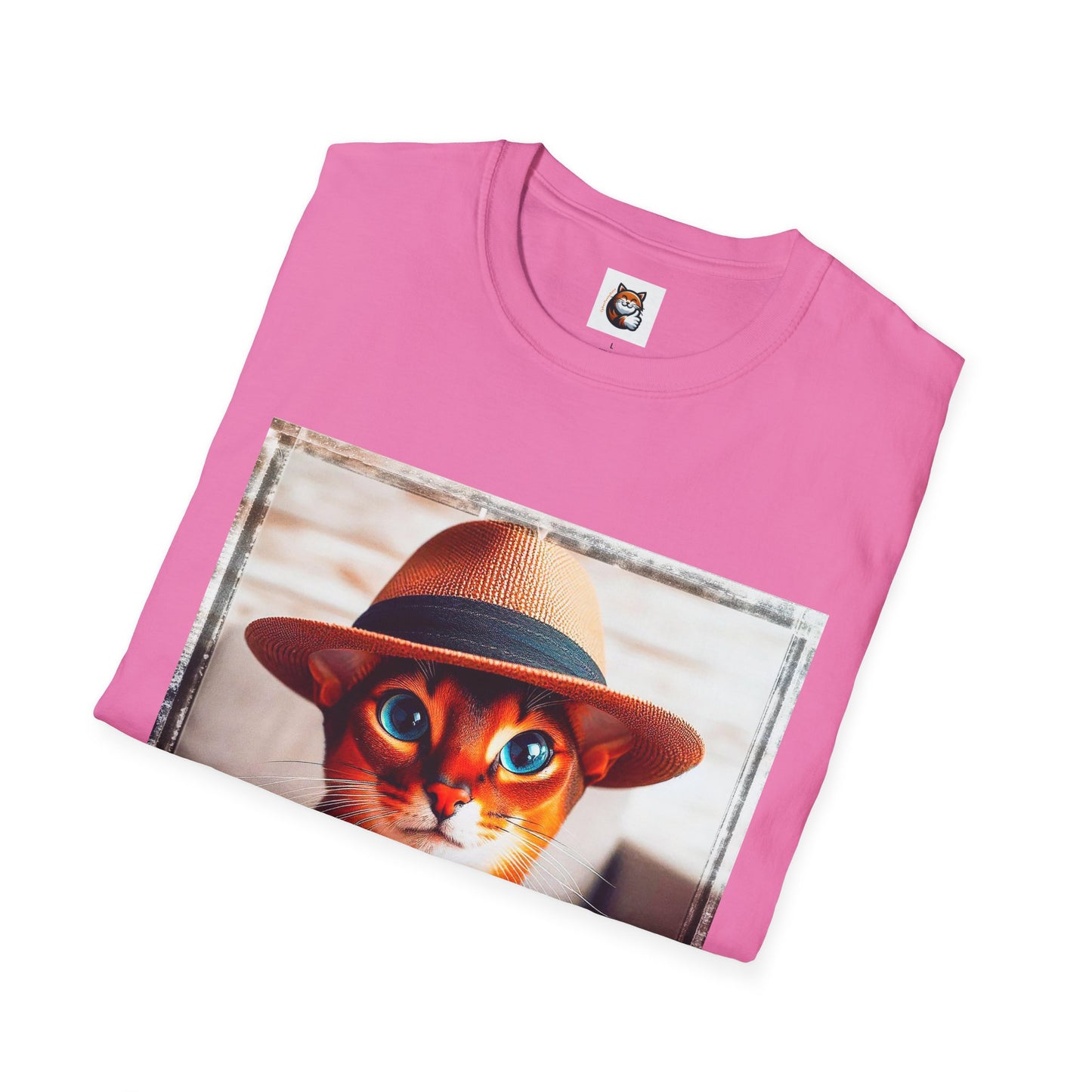 Abyssinian hat and tie Unisex Softstyle T-Shirt