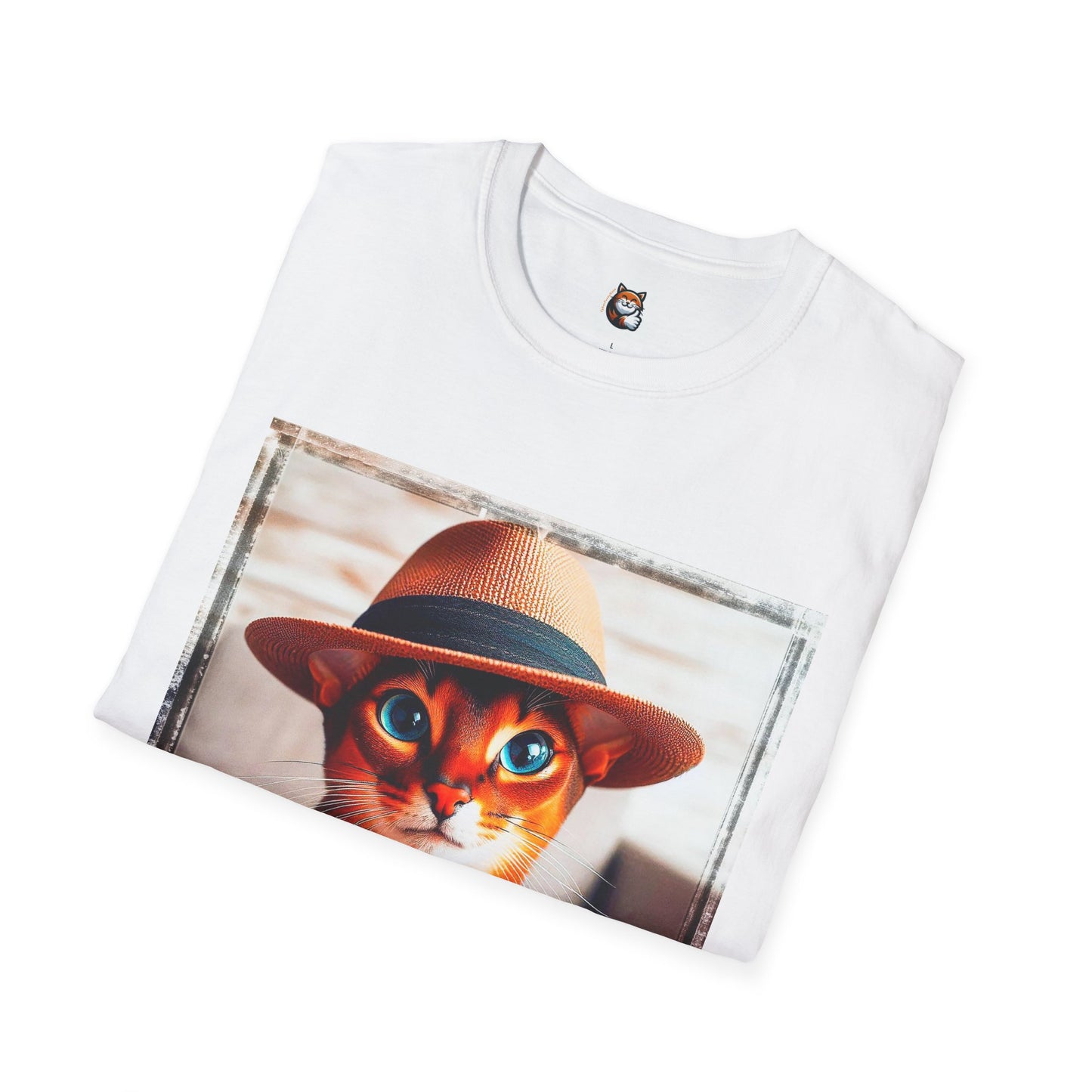Abyssinian hat and tie Unisex Softstyle T-Shirt