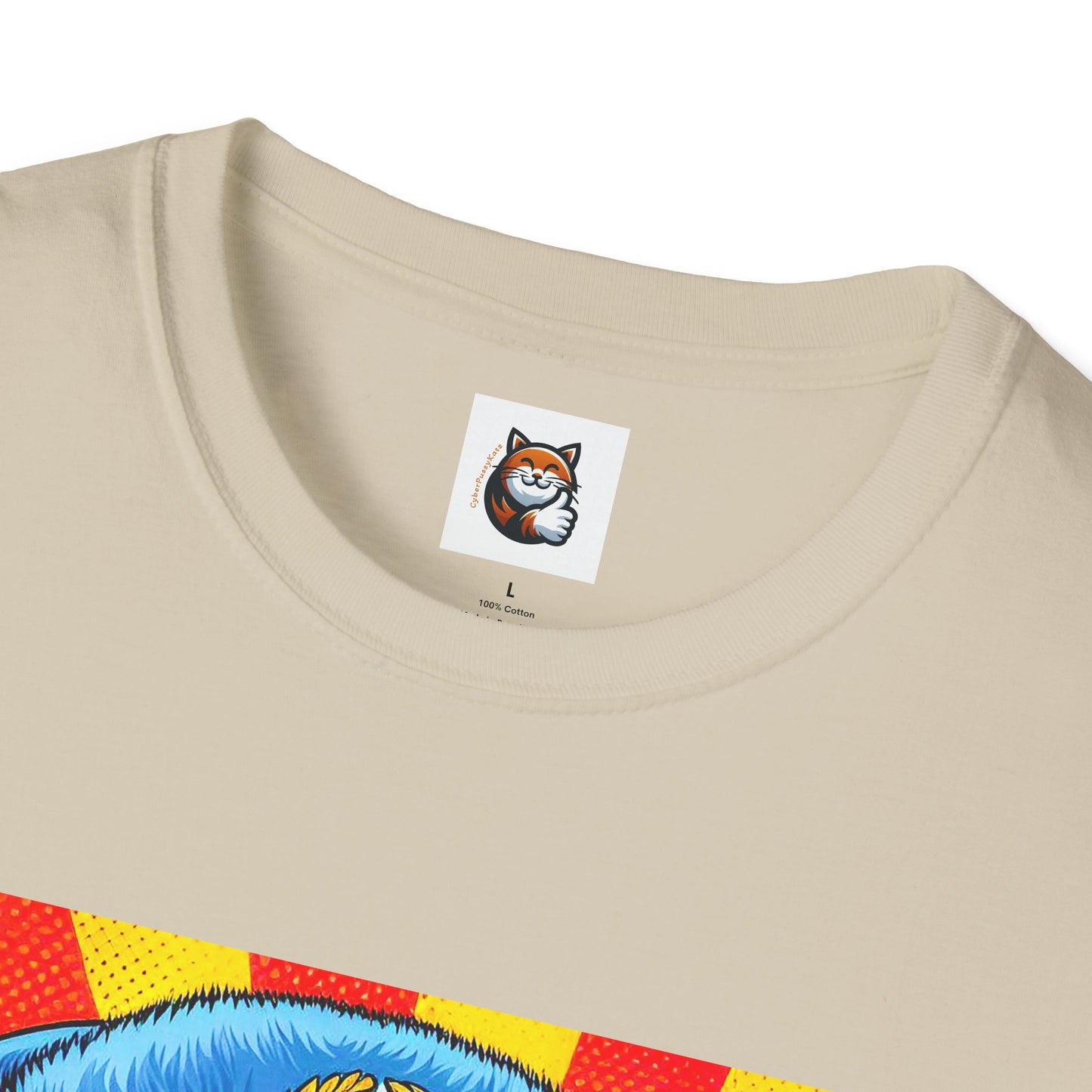 Russian Blue Cat Unisex Softstyle T-Shirt