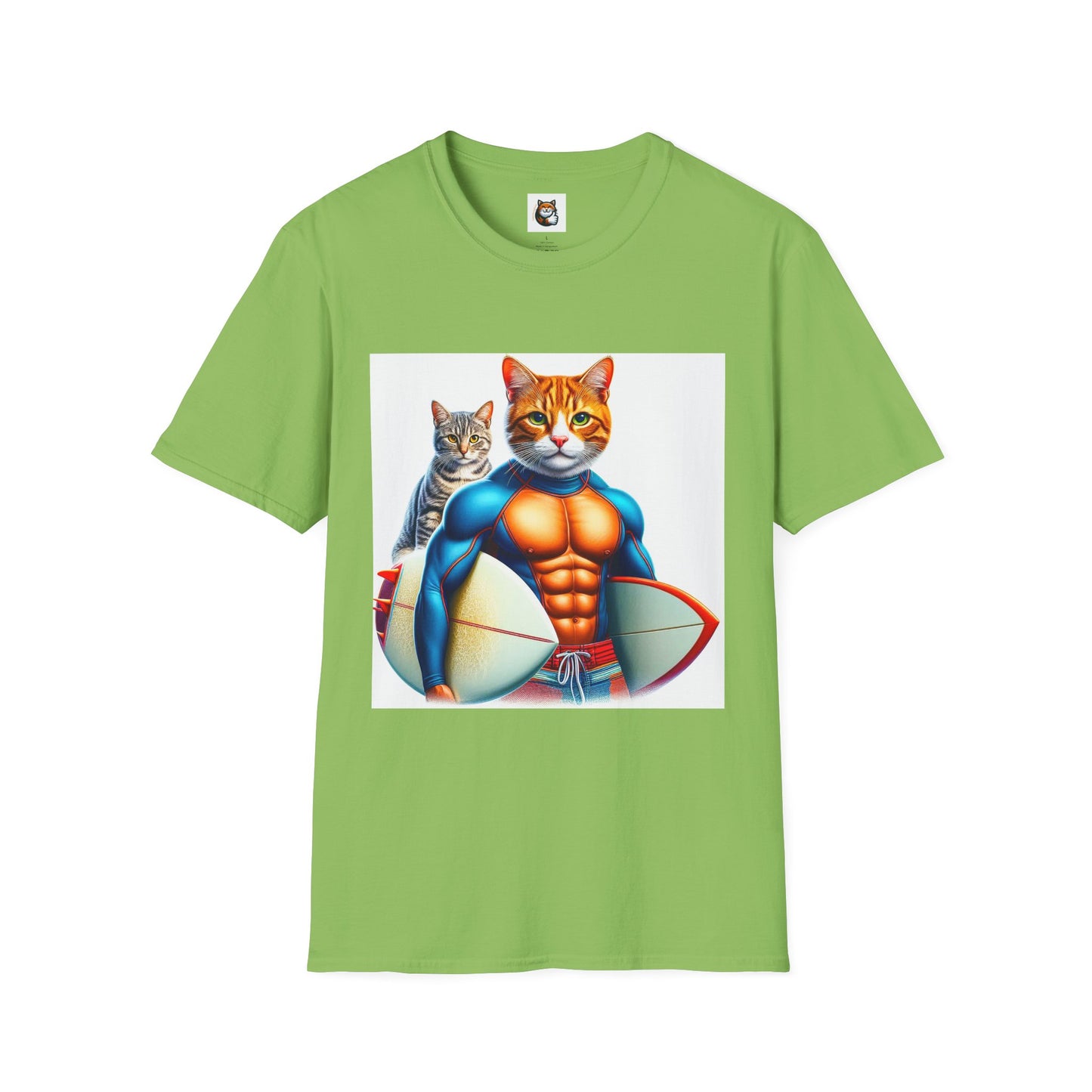 Domestic Cat Unisex Surfer T-Shirt