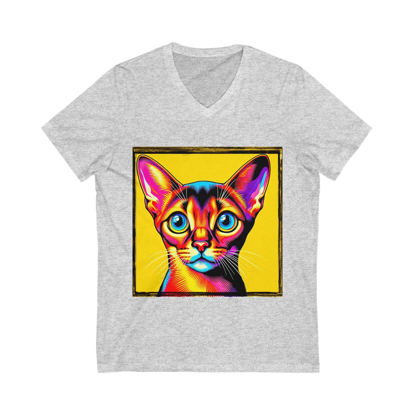 Abyssinian colors Jersey Short Sleeve V-Neck Tee