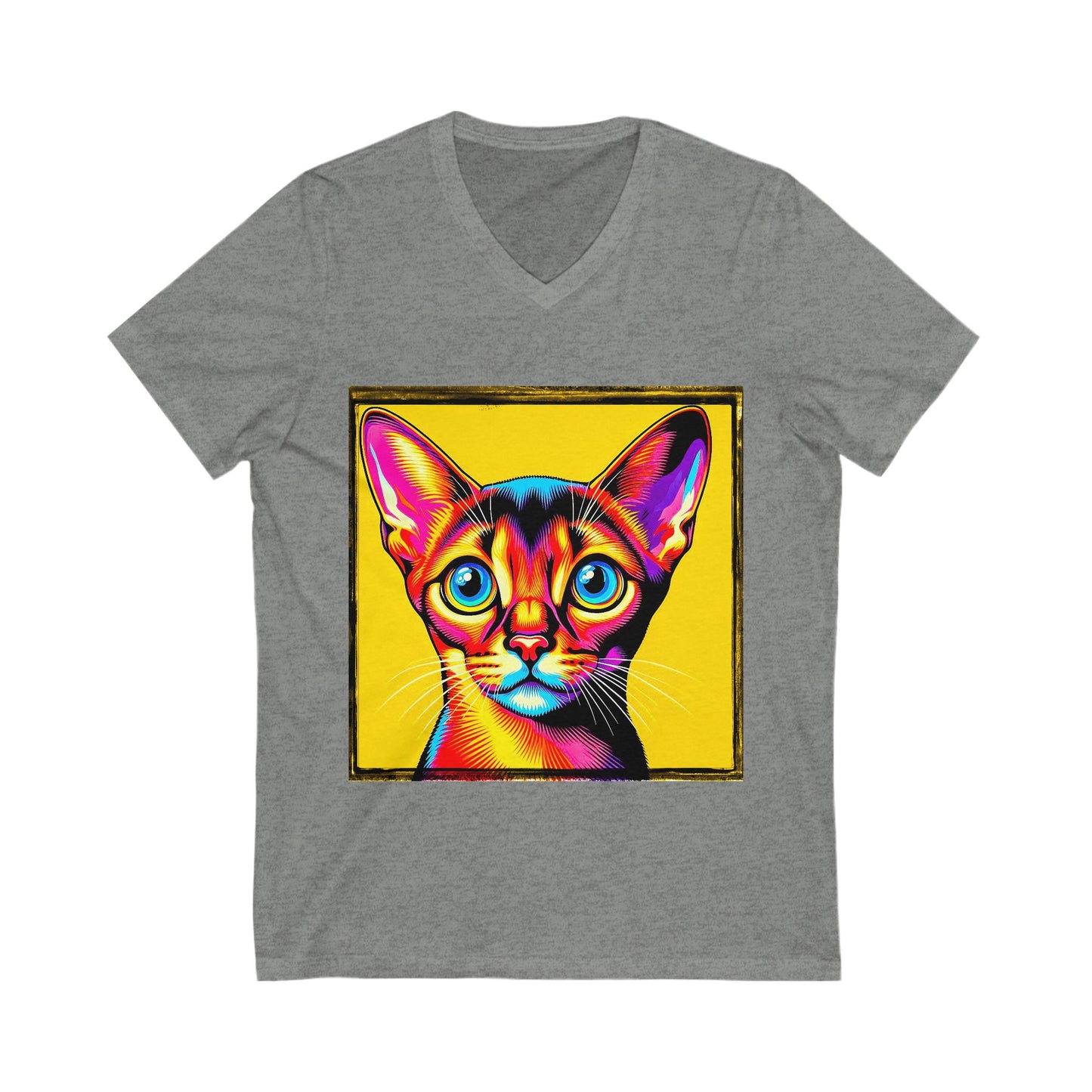 Abyssinian colors Jersey Short Sleeve V-Neck Tee