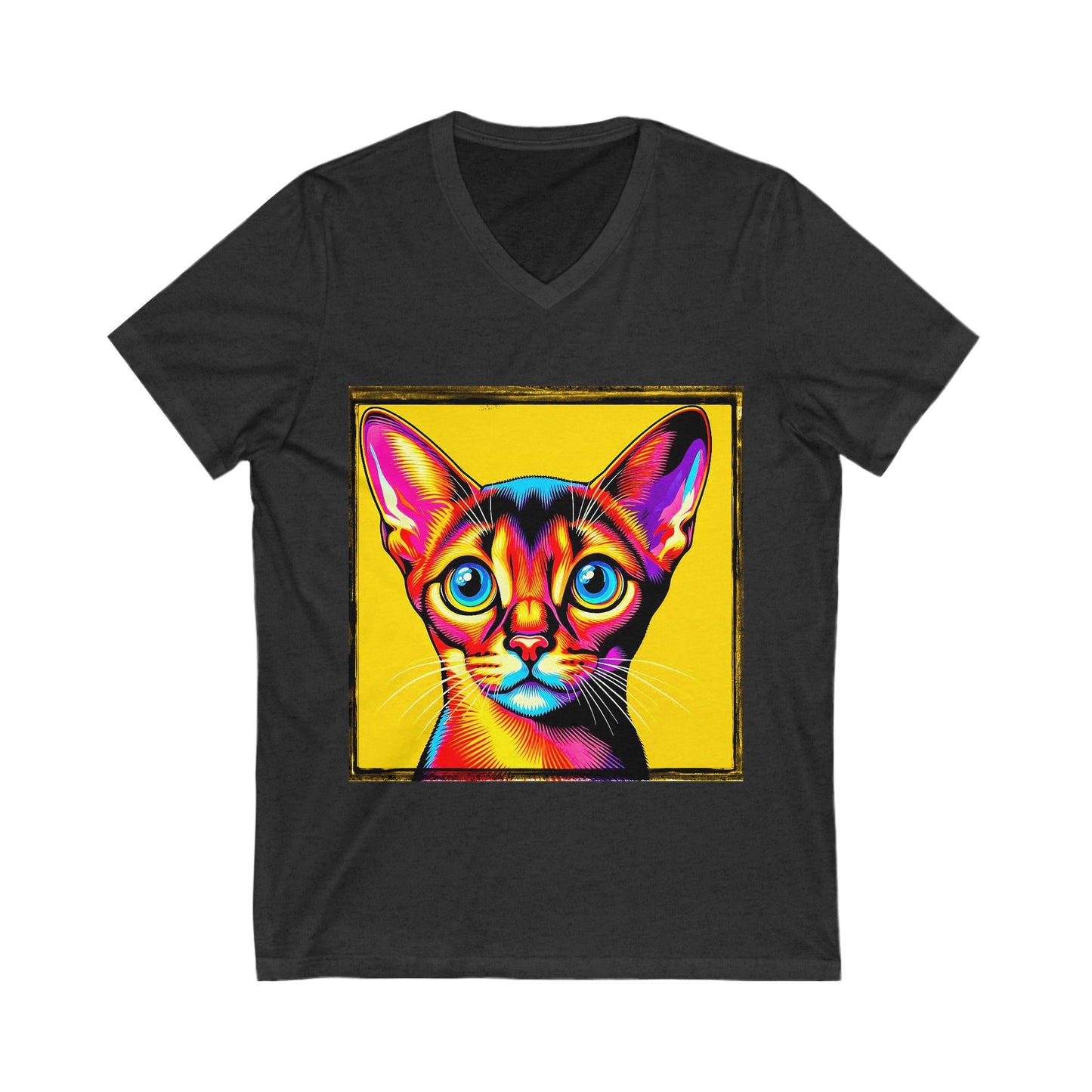 Abyssinian colors Jersey Short Sleeve V-Neck Tee