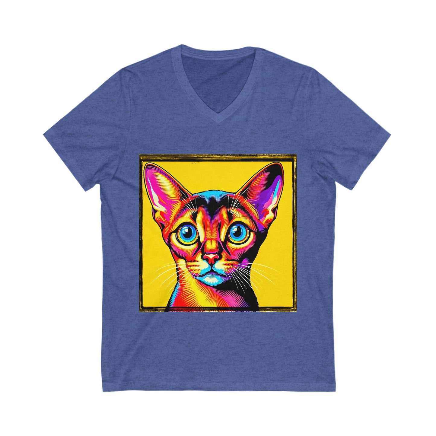 Abyssinian colors Jersey Short Sleeve V-Neck Tee