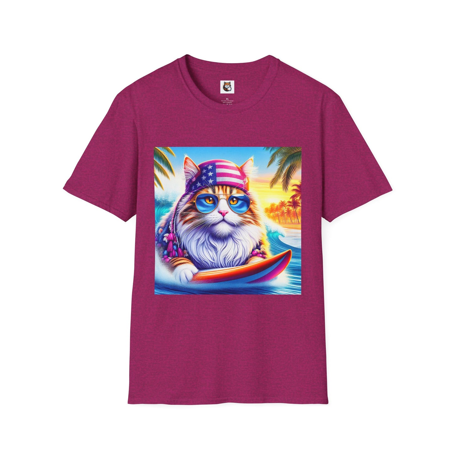 Siberian Cat American surfer