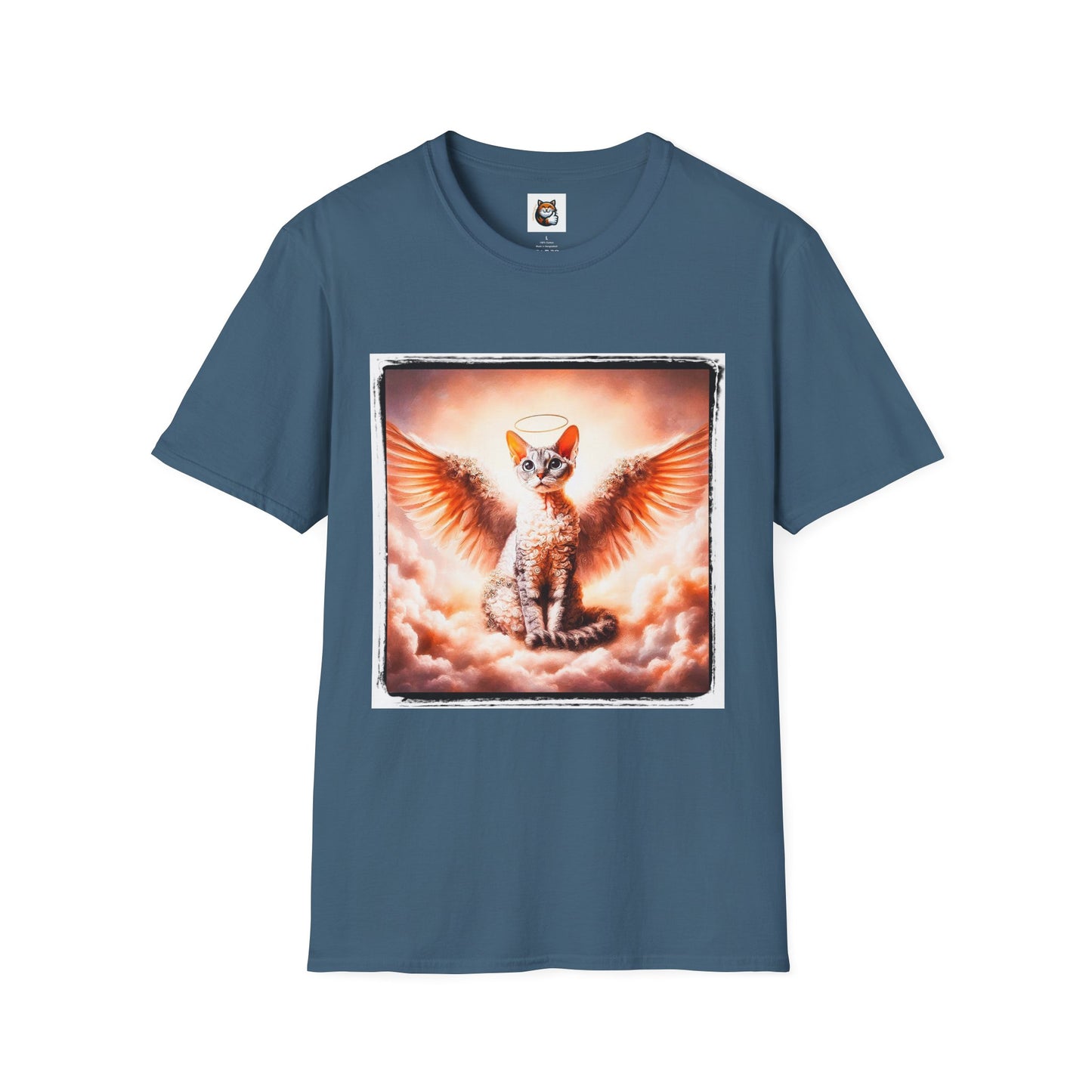 Devon Rex Cat pretty Angel Softstyle T-Shirt