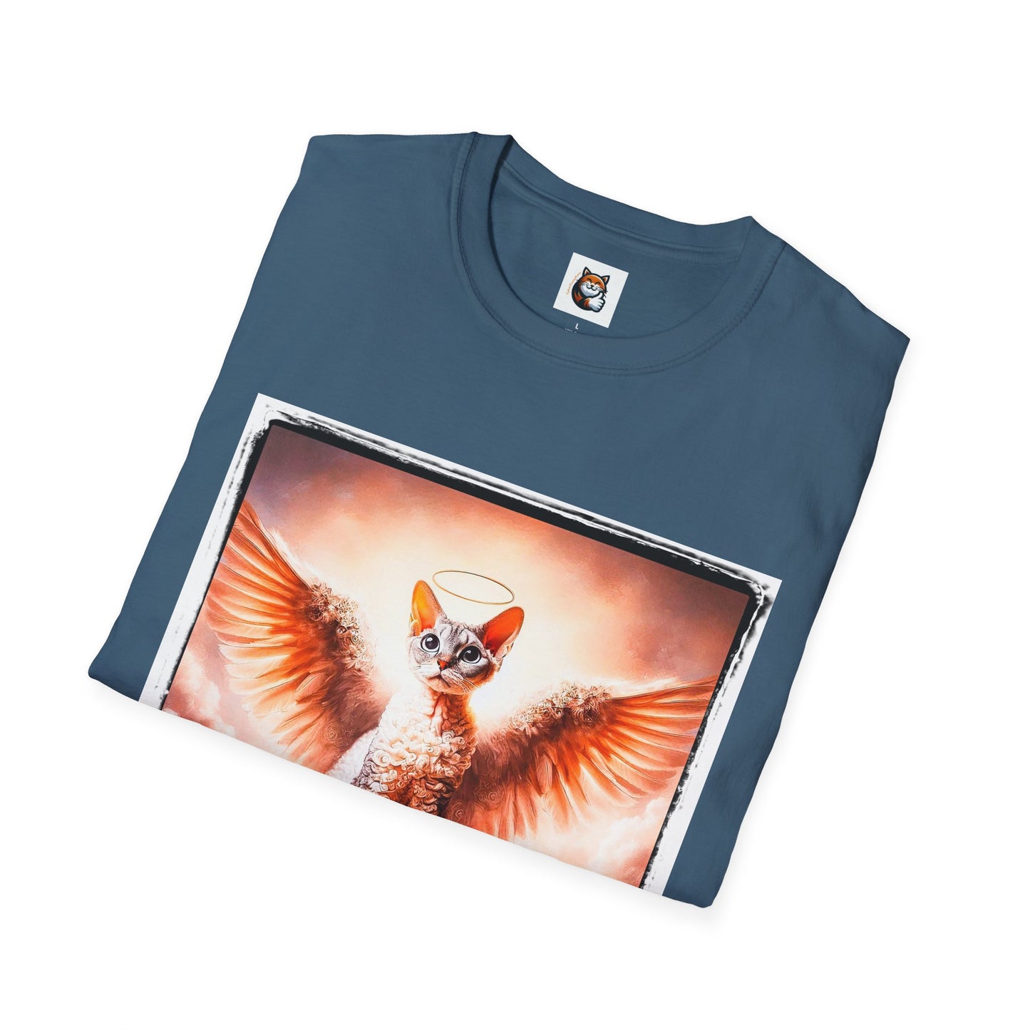 Devon Rex Cat pretty Angel Softstyle T-Shirt