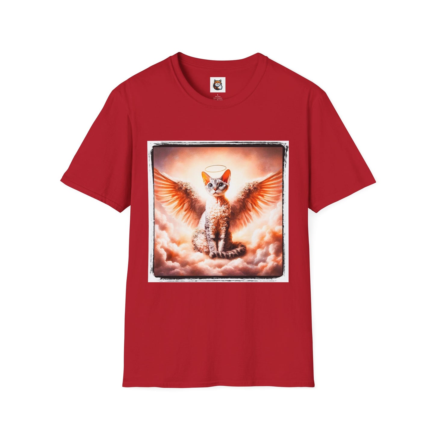 Devon Rex Cat pretty Angel Softstyle T-Shirt