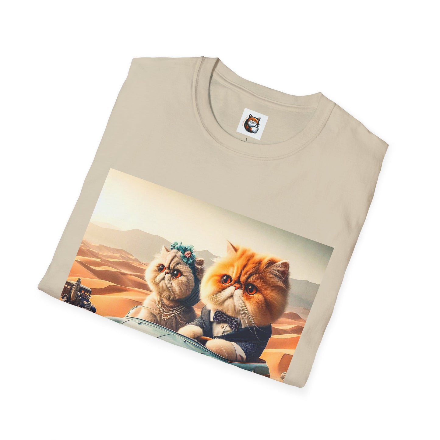 Wacky Persian Cat Unisex Softstyle T-Shirt
