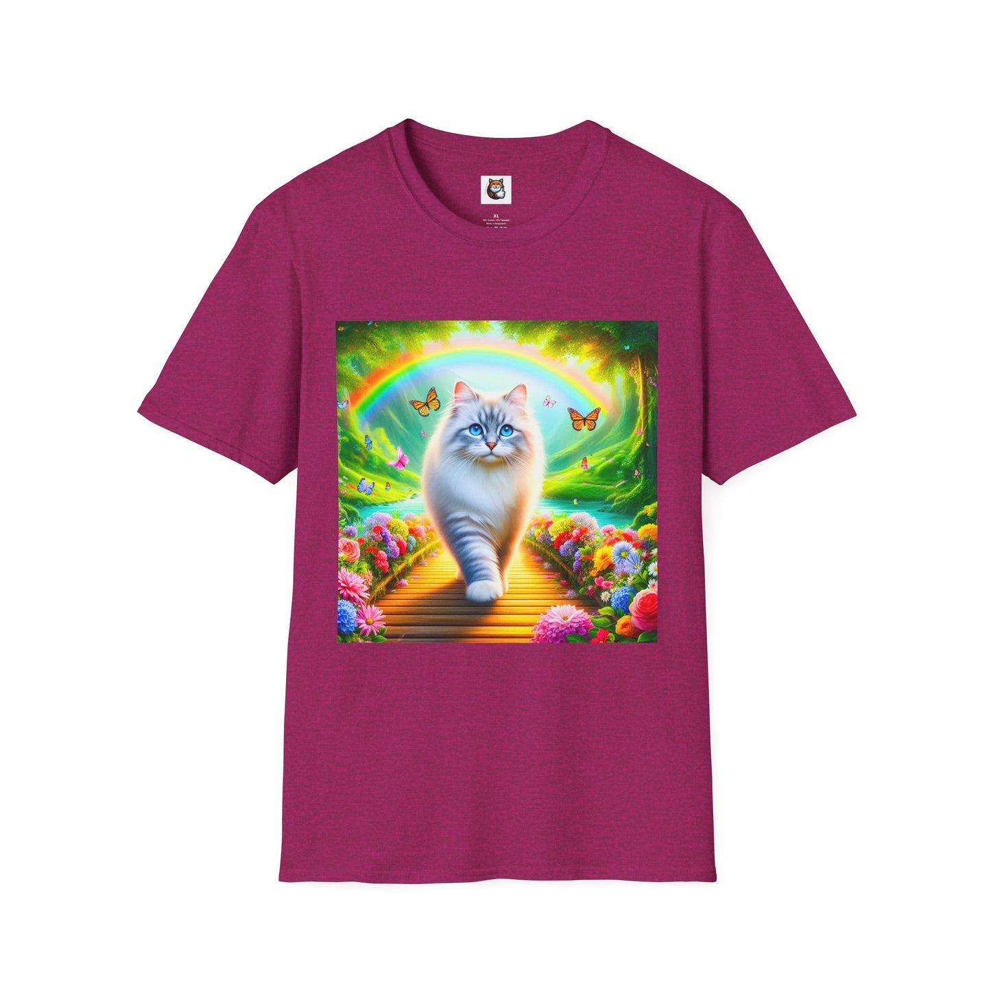 Siberian Cat pretty garden shirt