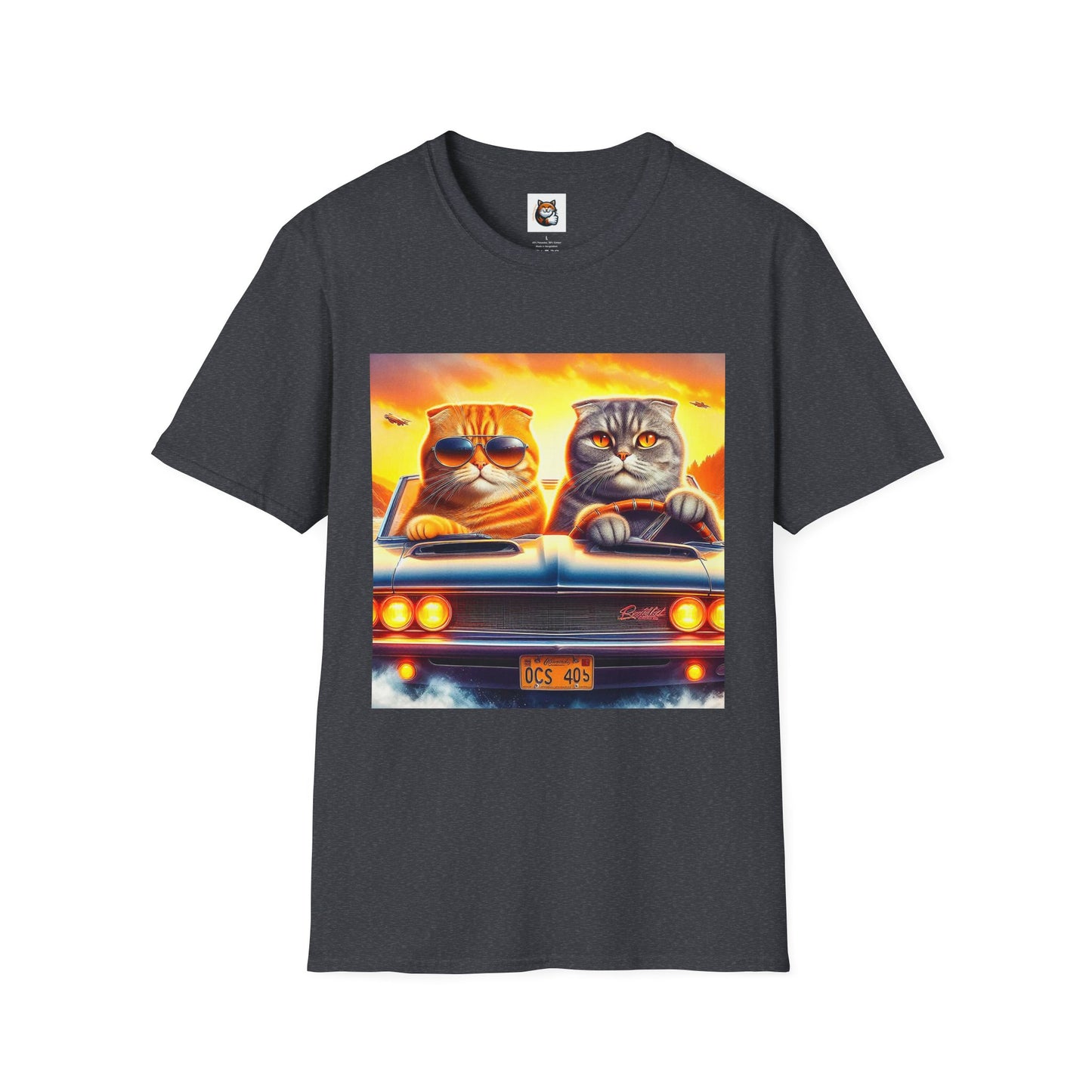 Scottish Fold driving couple T-Shirt