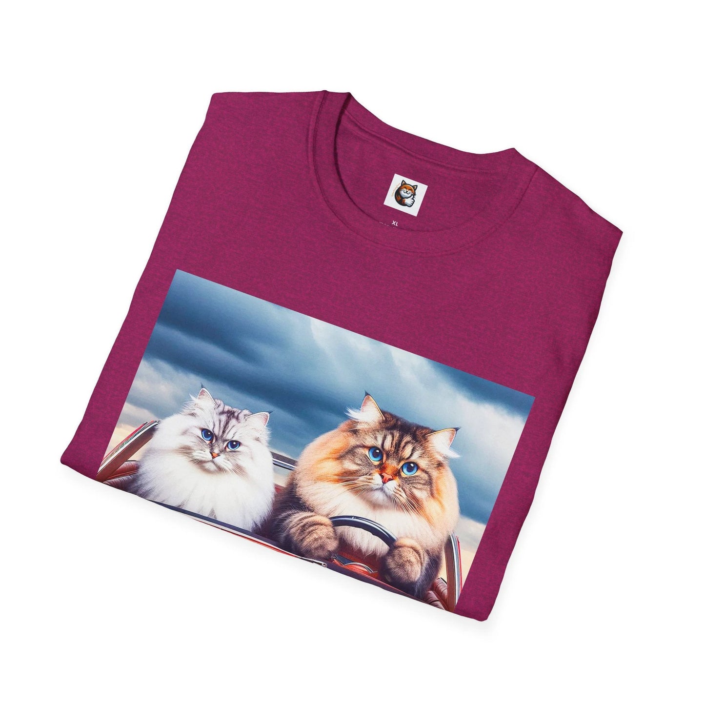 Wacky Siberian Cat friends cruising by Printify