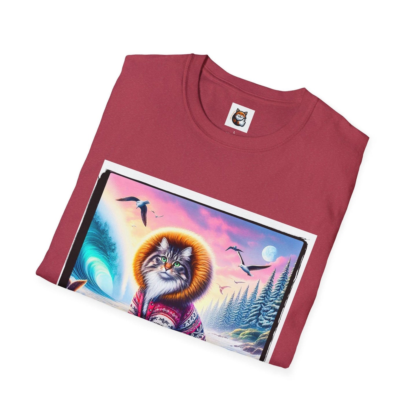 Norwegian Forest Cat Unisex Softstyle T-Shirt by Printify