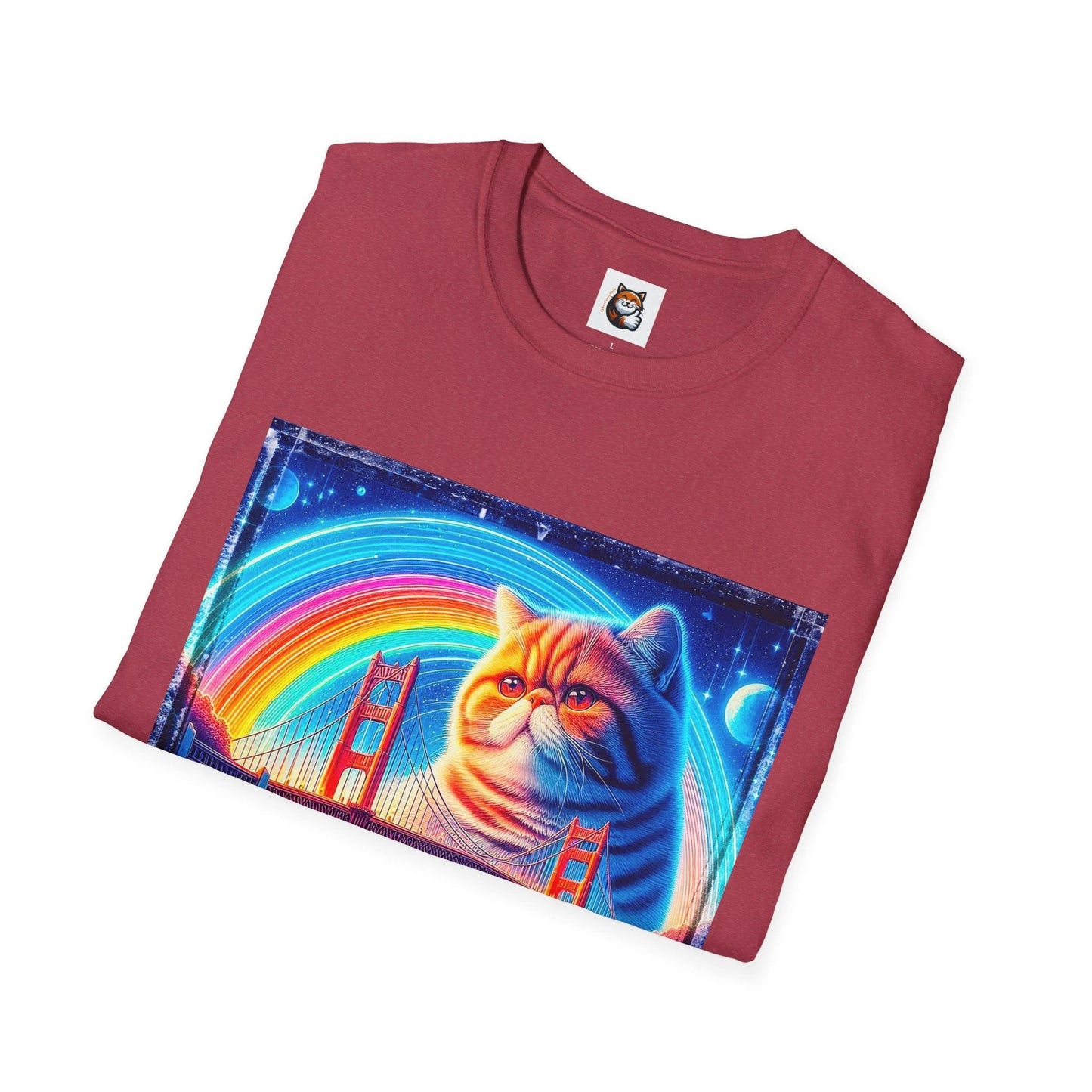 Exotic Shorthair Cat Unisex Softstyle T-Shirt by Printify