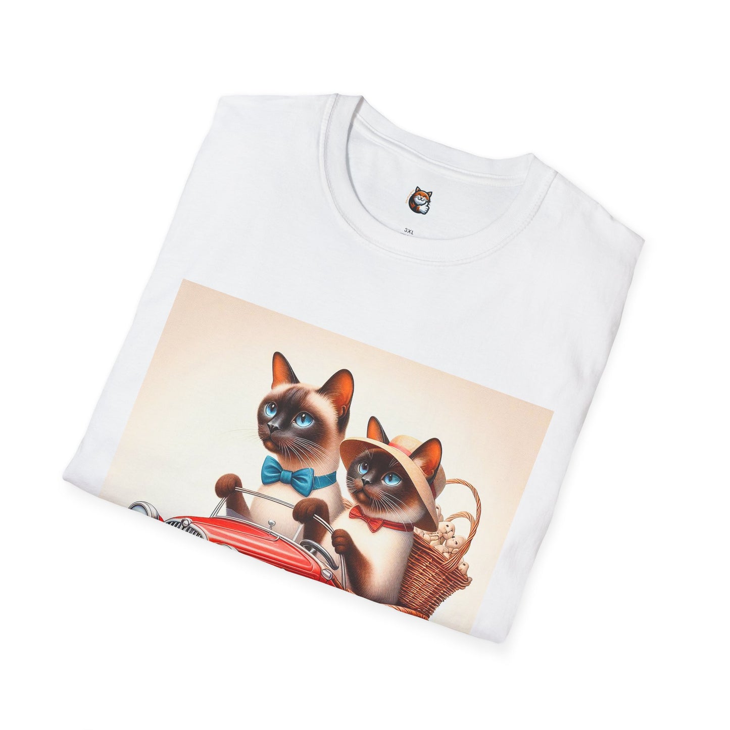 Wacky Siamese Cat red car