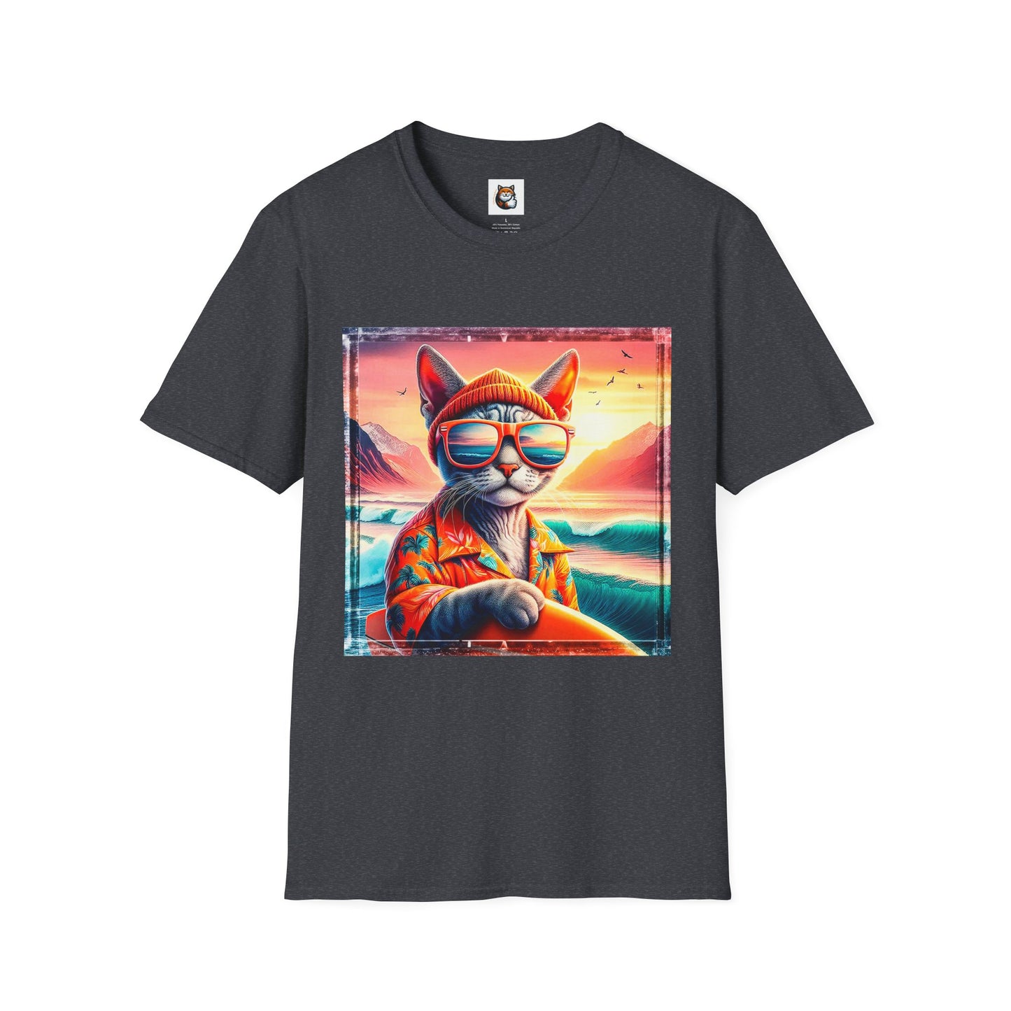 Devon Rex Cat Unisex Softstyle T-Shirt