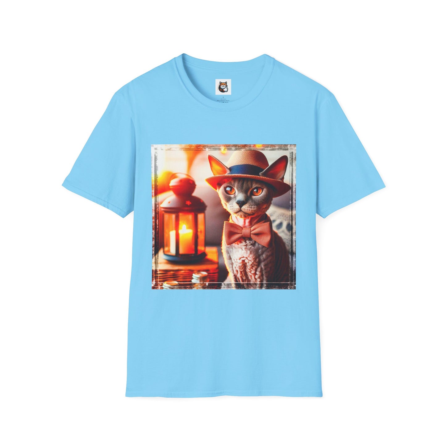 Devon Rex Cat Unisex Softstyle T-Shirt
