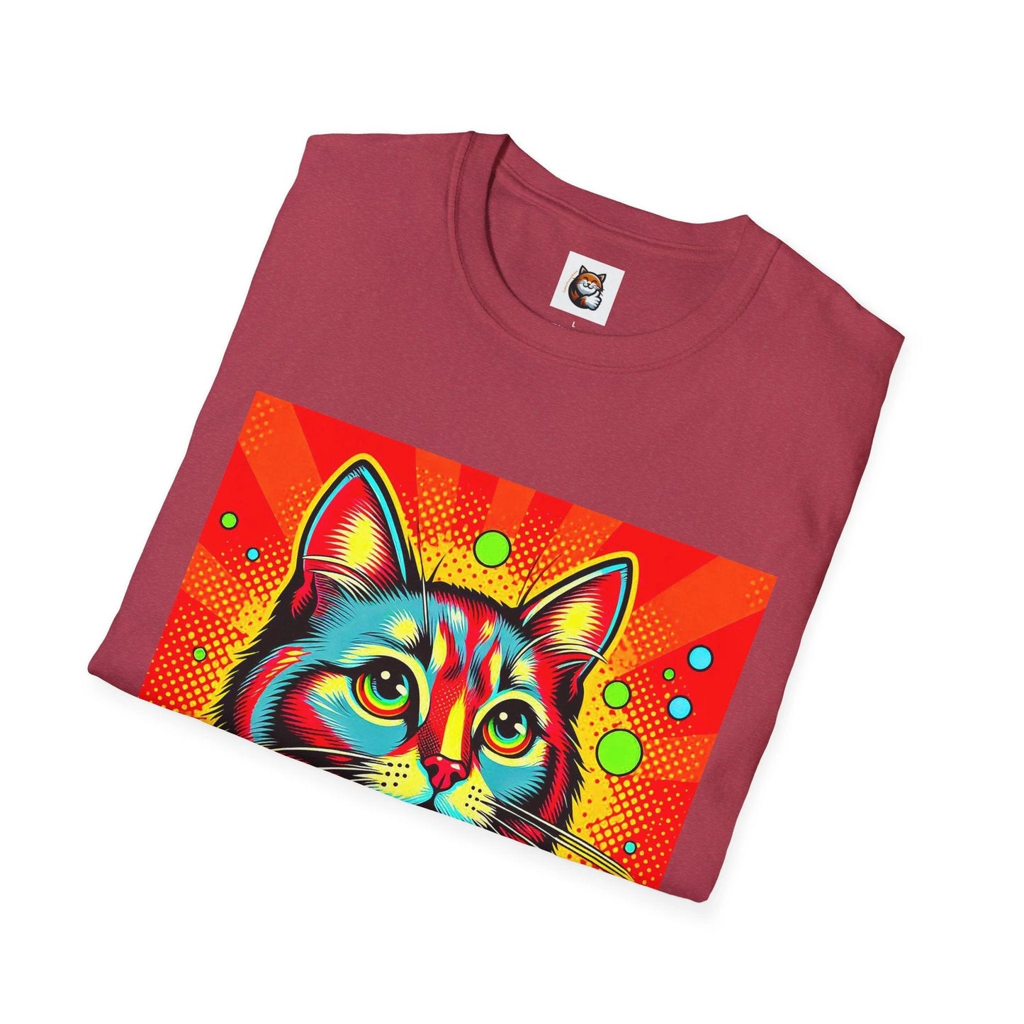Domestic Cat pretty colors T-Shirt by Printify