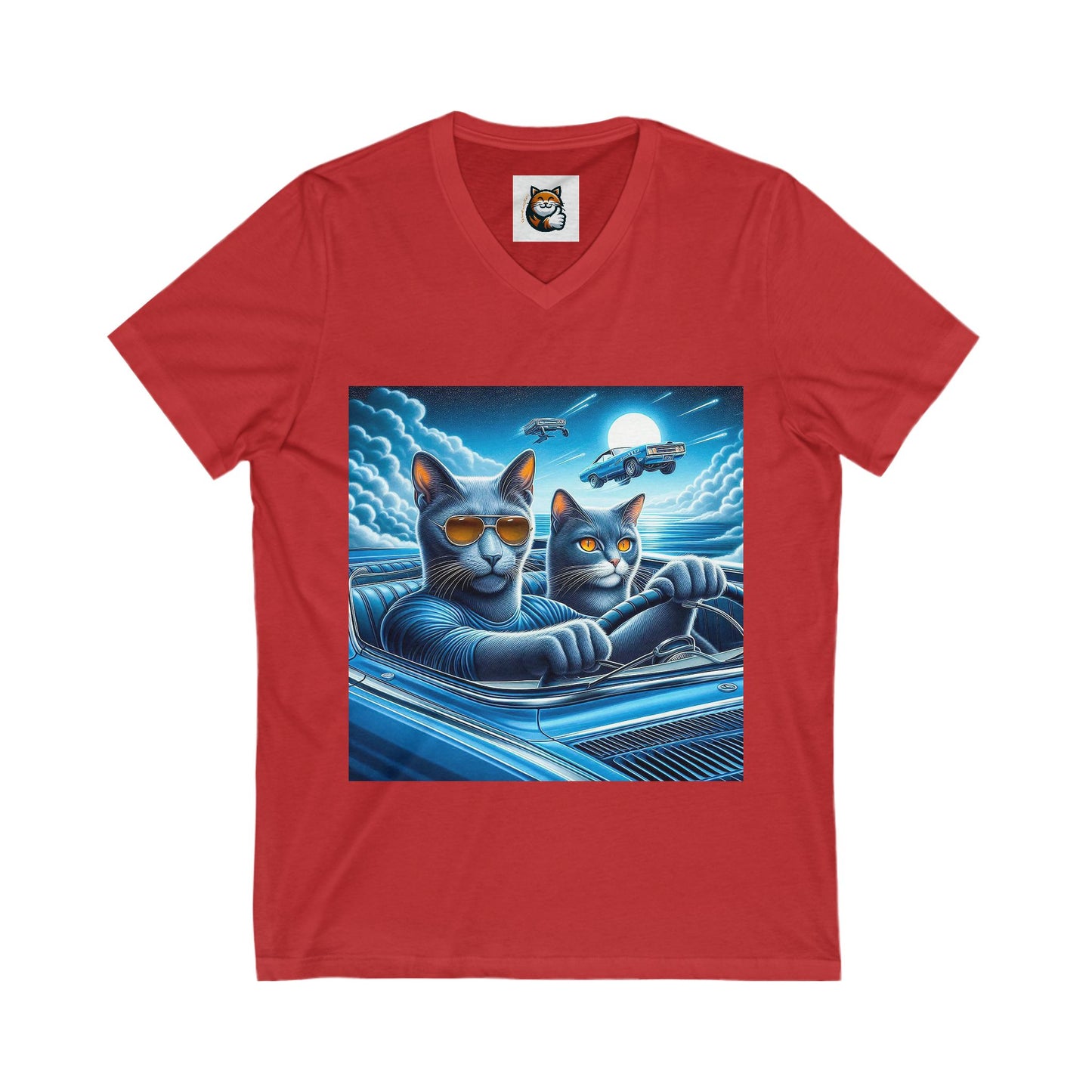 Wacky Russian friends driving V-Neck Tee
