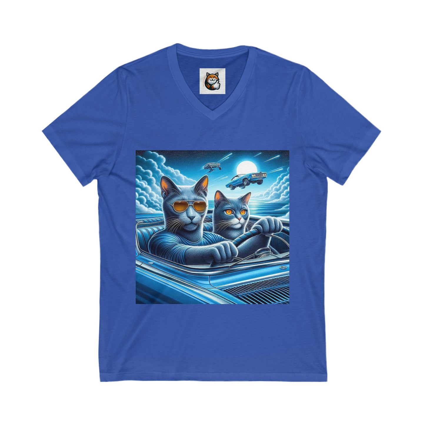 Wacky Russian friends driving V-Neck Tee
