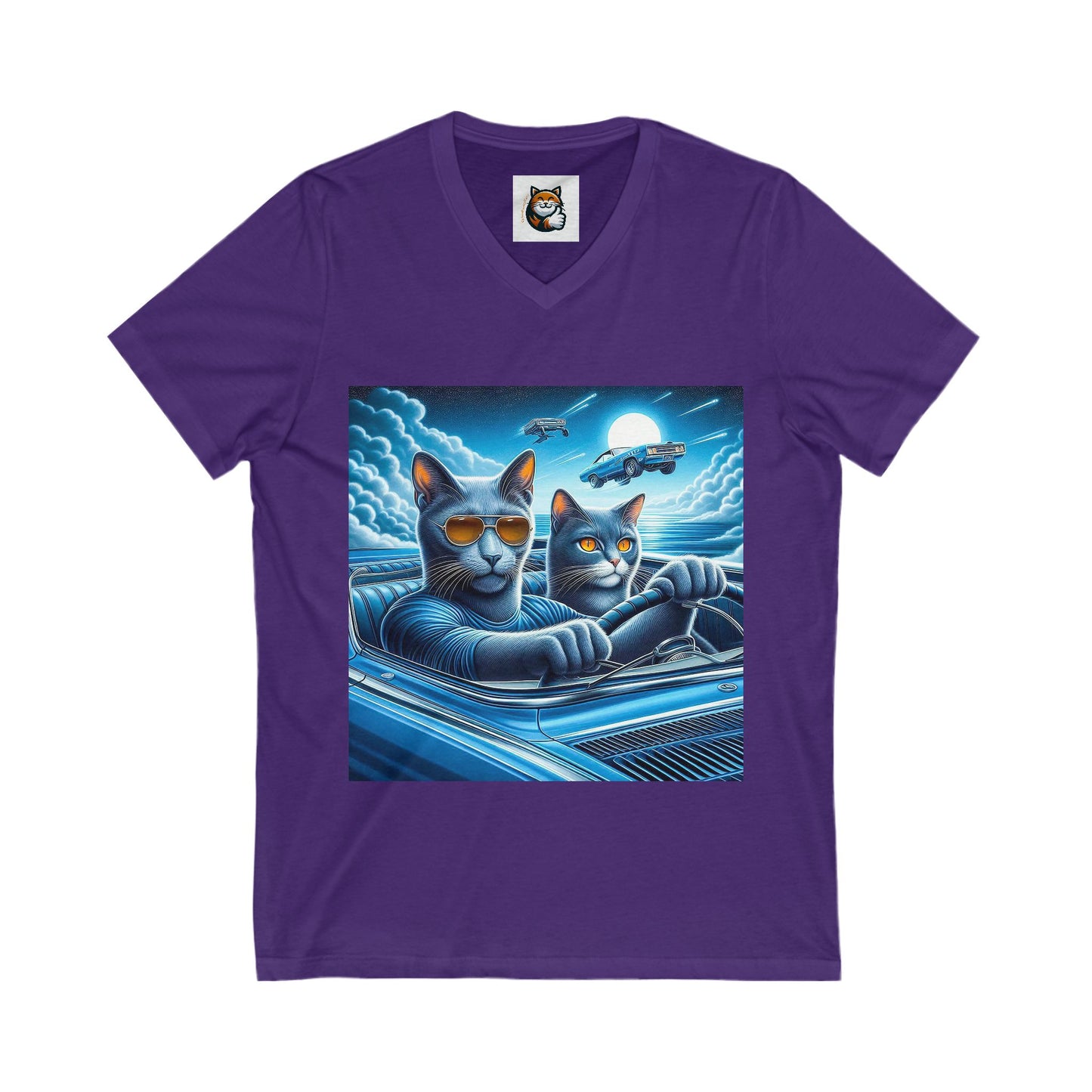 Wacky Russian friends driving V-Neck Tee