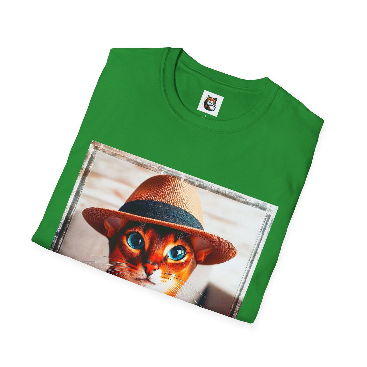 Abyssinian hat and tie Unisex Softstyle T-Shirt