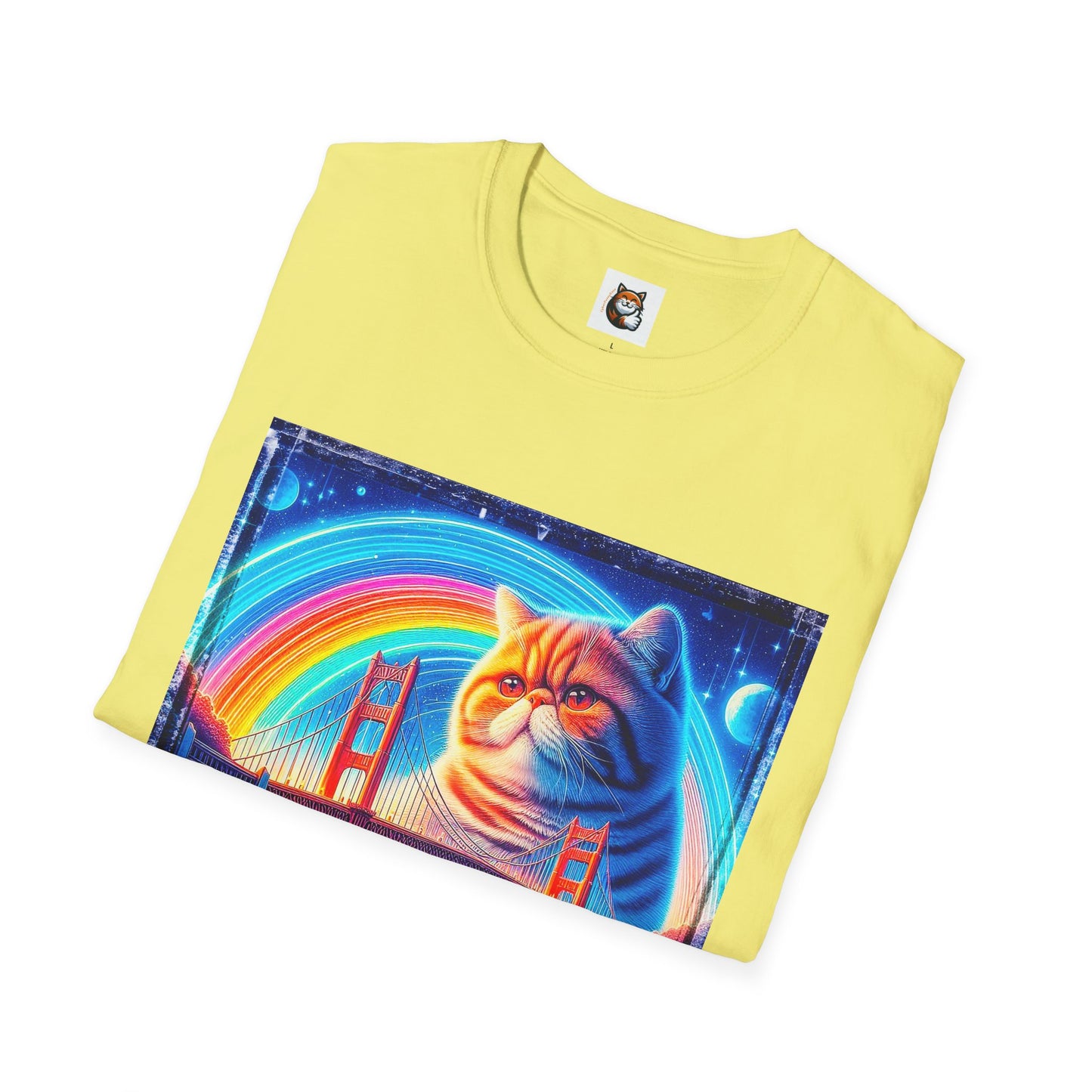 Exotic Shorthair Cat Unisex Softstyle T-Shirt