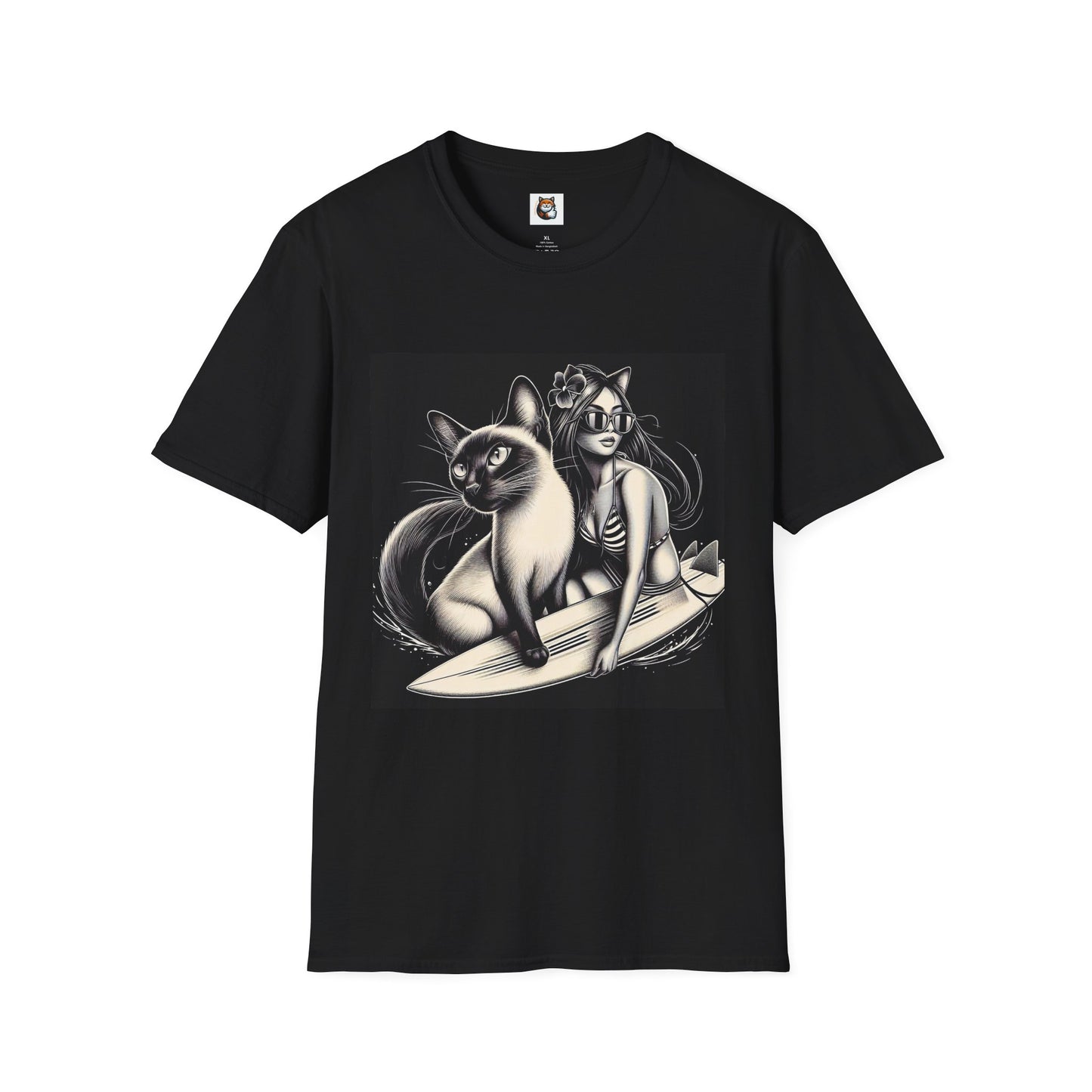 Siamese Cat surfing queen