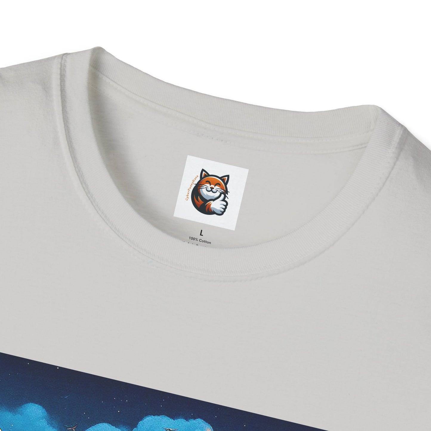 Wacky Russian Blue Cat cute couple driving T-Shirt
