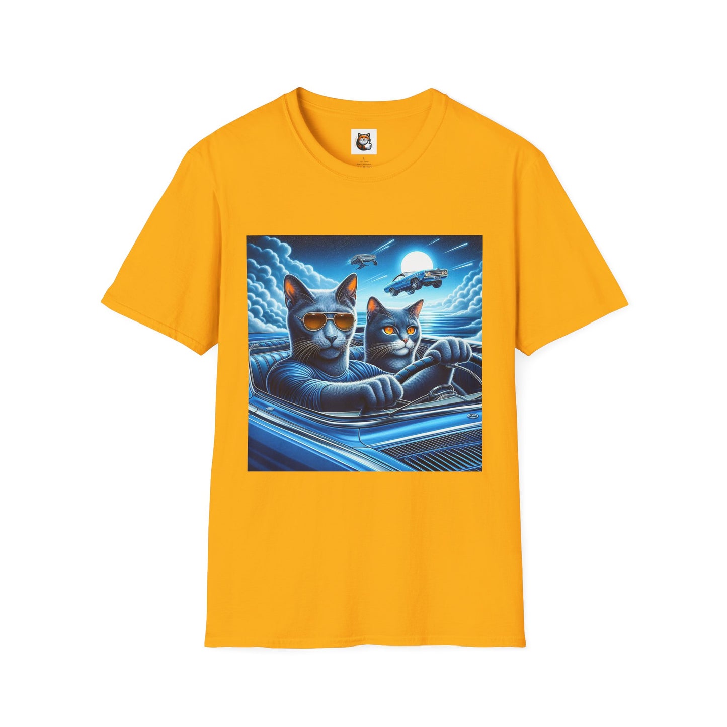 Russian Blue Cat pretty night T-Shirt