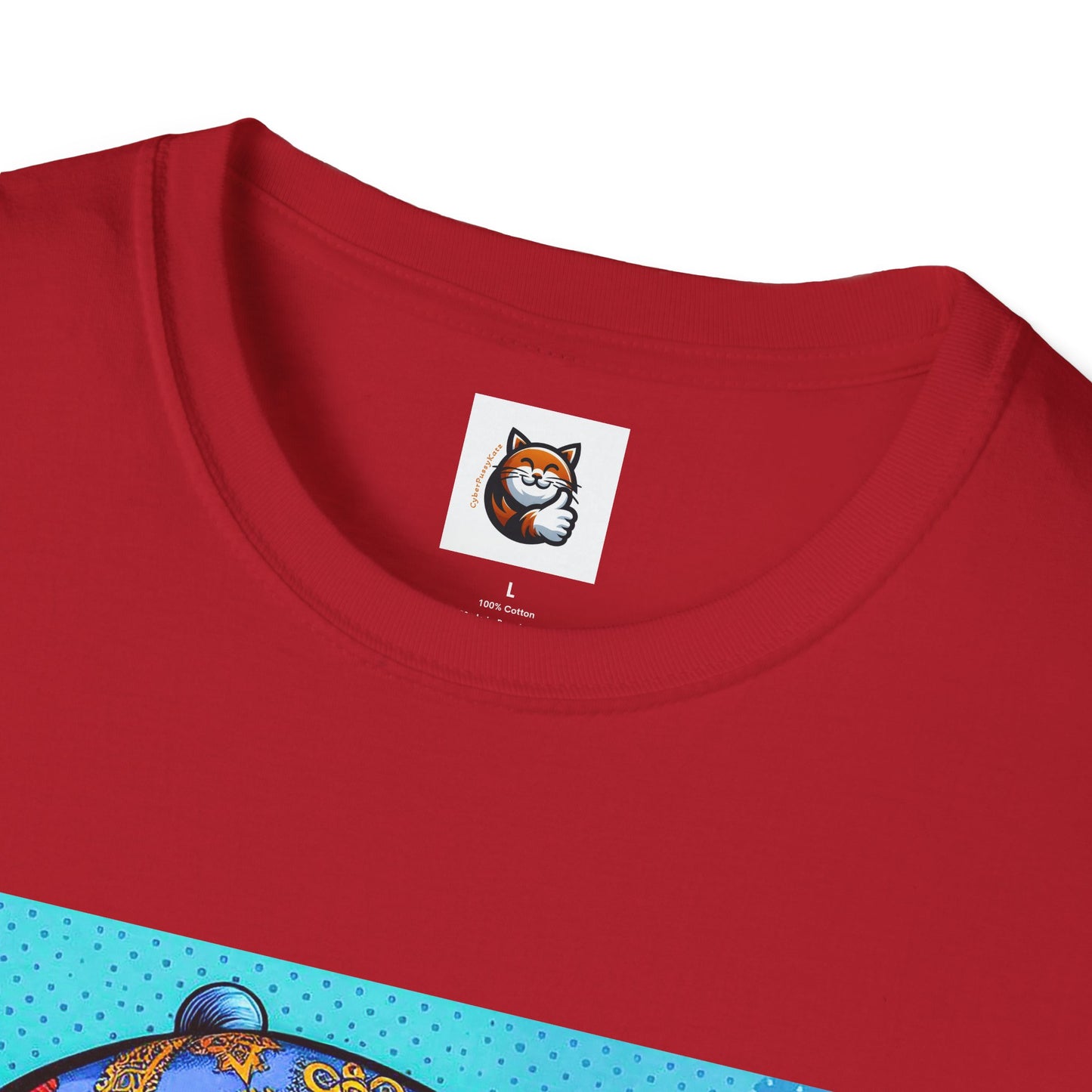 Russian Blue Cat Unisex Softstyle T-Shirt
