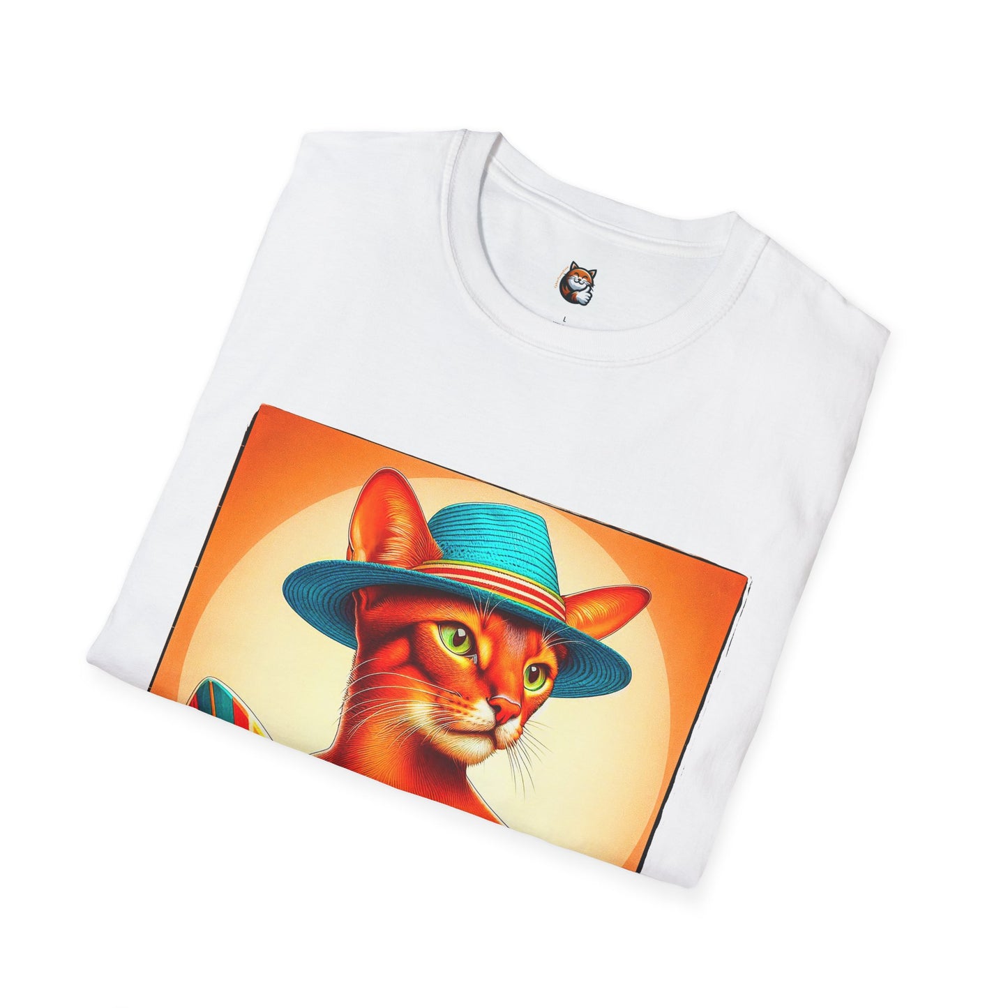 Abyssinian surfing Softstyle T-Shirt