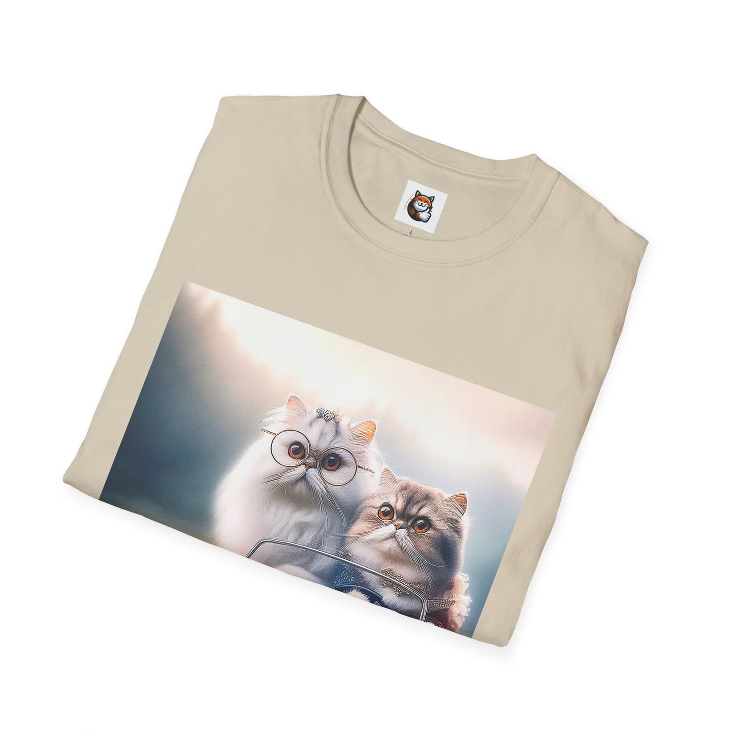 Wacky Persian Cat Unisex Softstyle T-Shirt