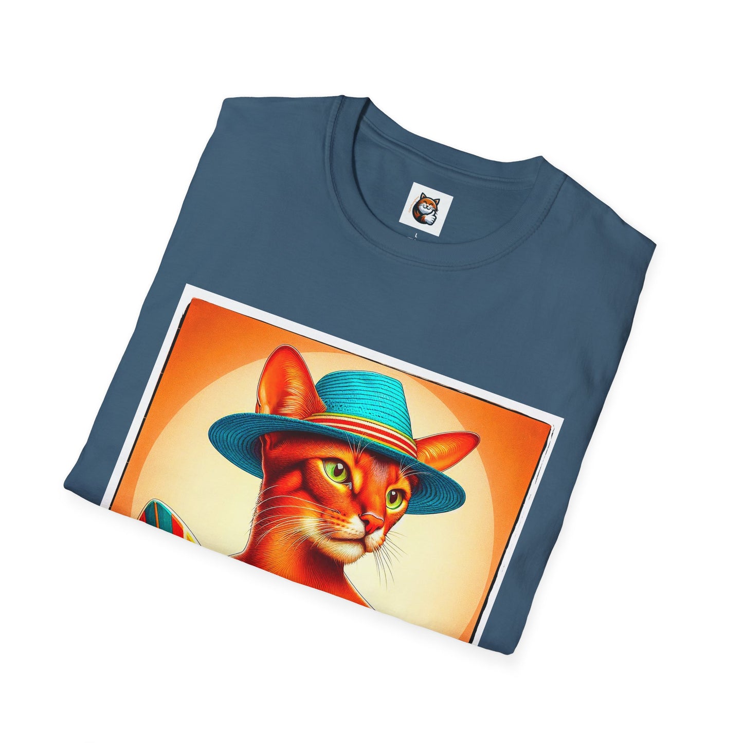 Abyssinian surfing Softstyle T-Shirt