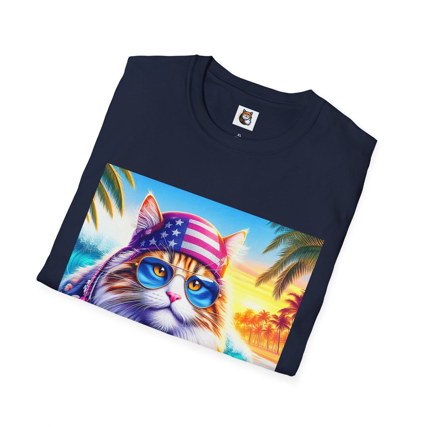 Siberian Cat American surfer
