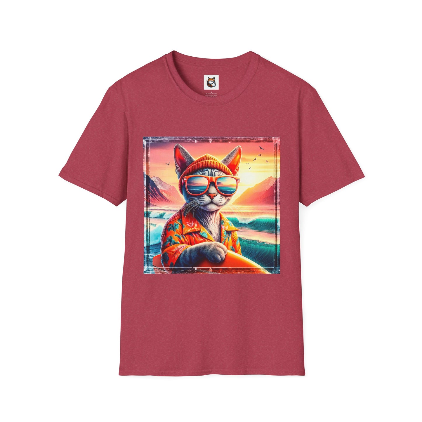 Devon Rex Cat Unisex Softstyle T-Shirt