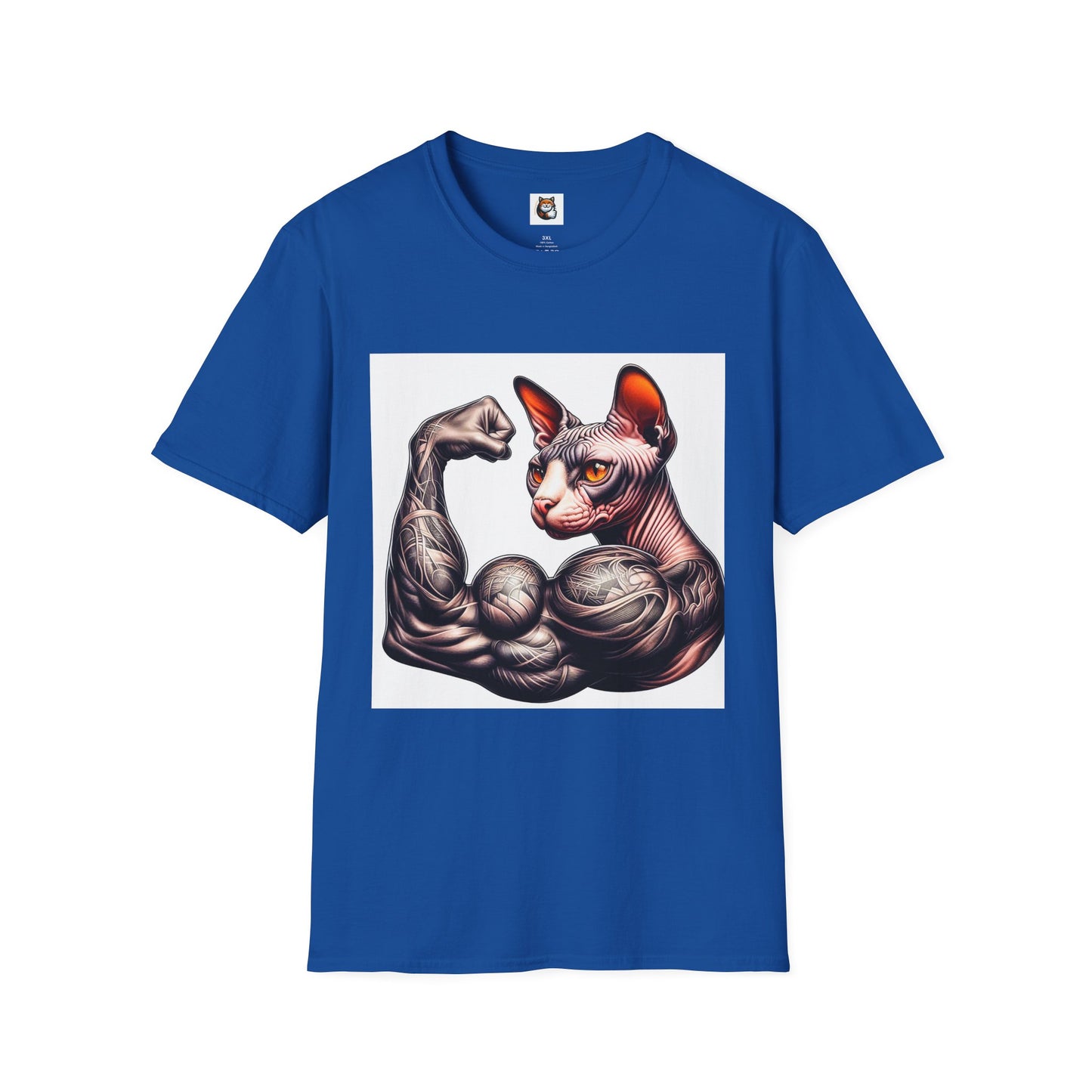 Sphynx Cat muscle man