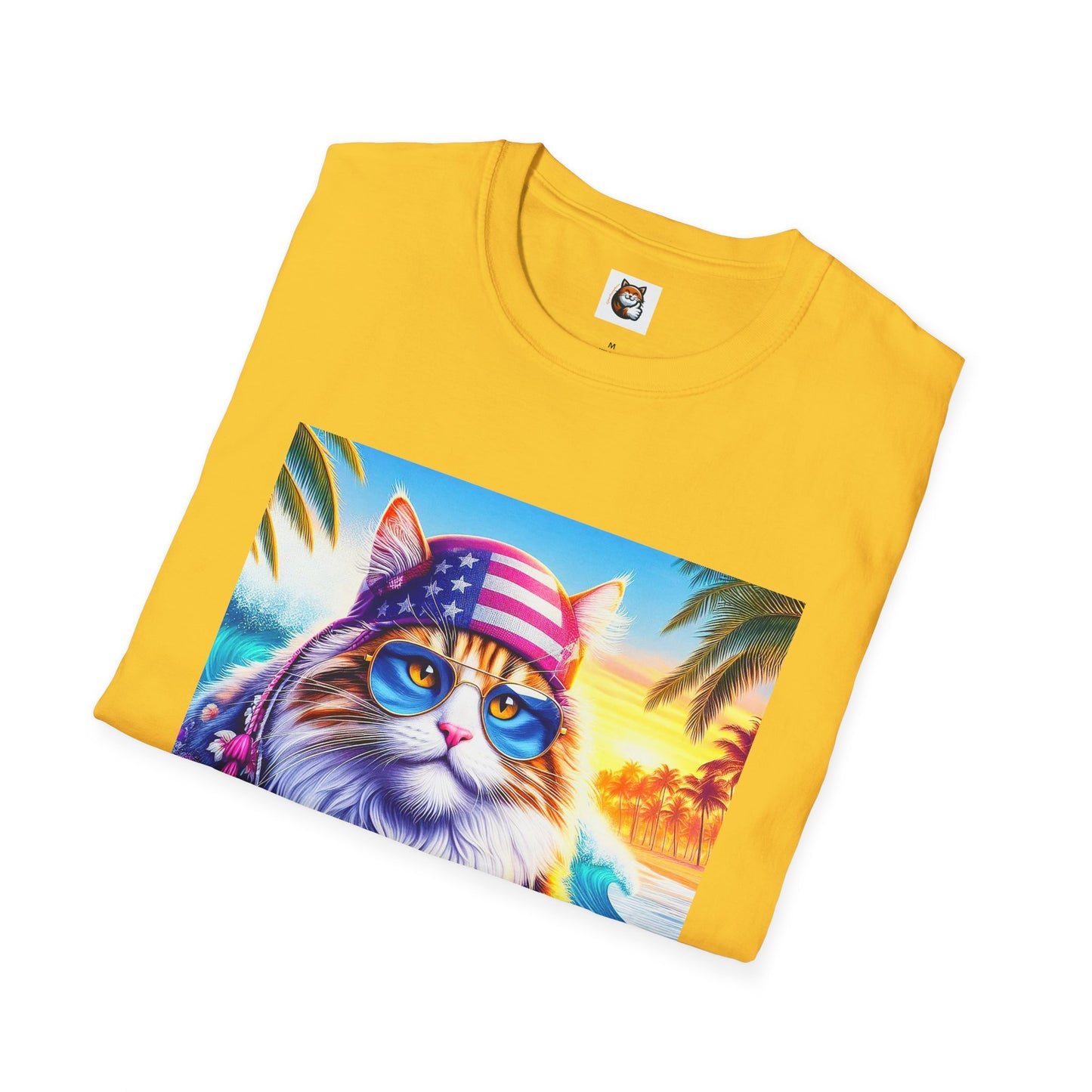 Siberian Cat American surfer