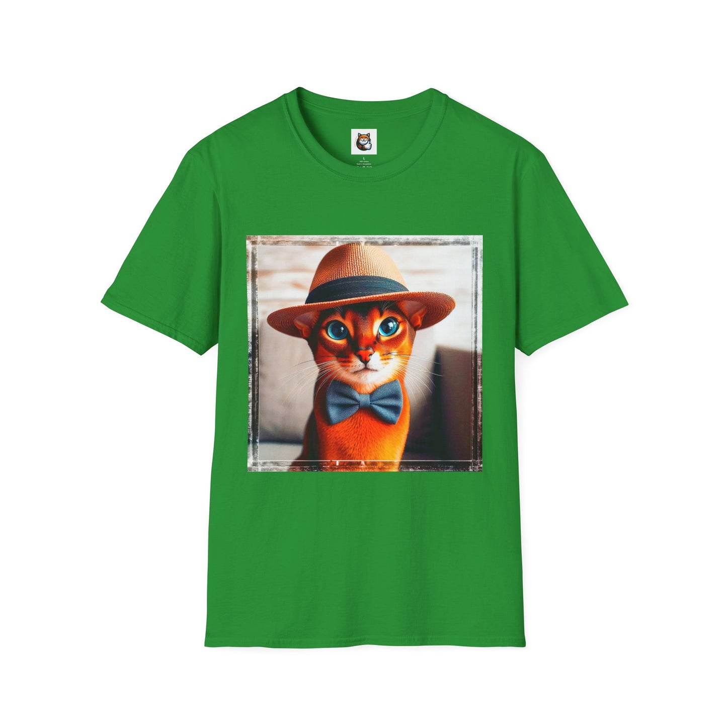 Abyssinian hat and tie Unisex Softstyle T-Shirt