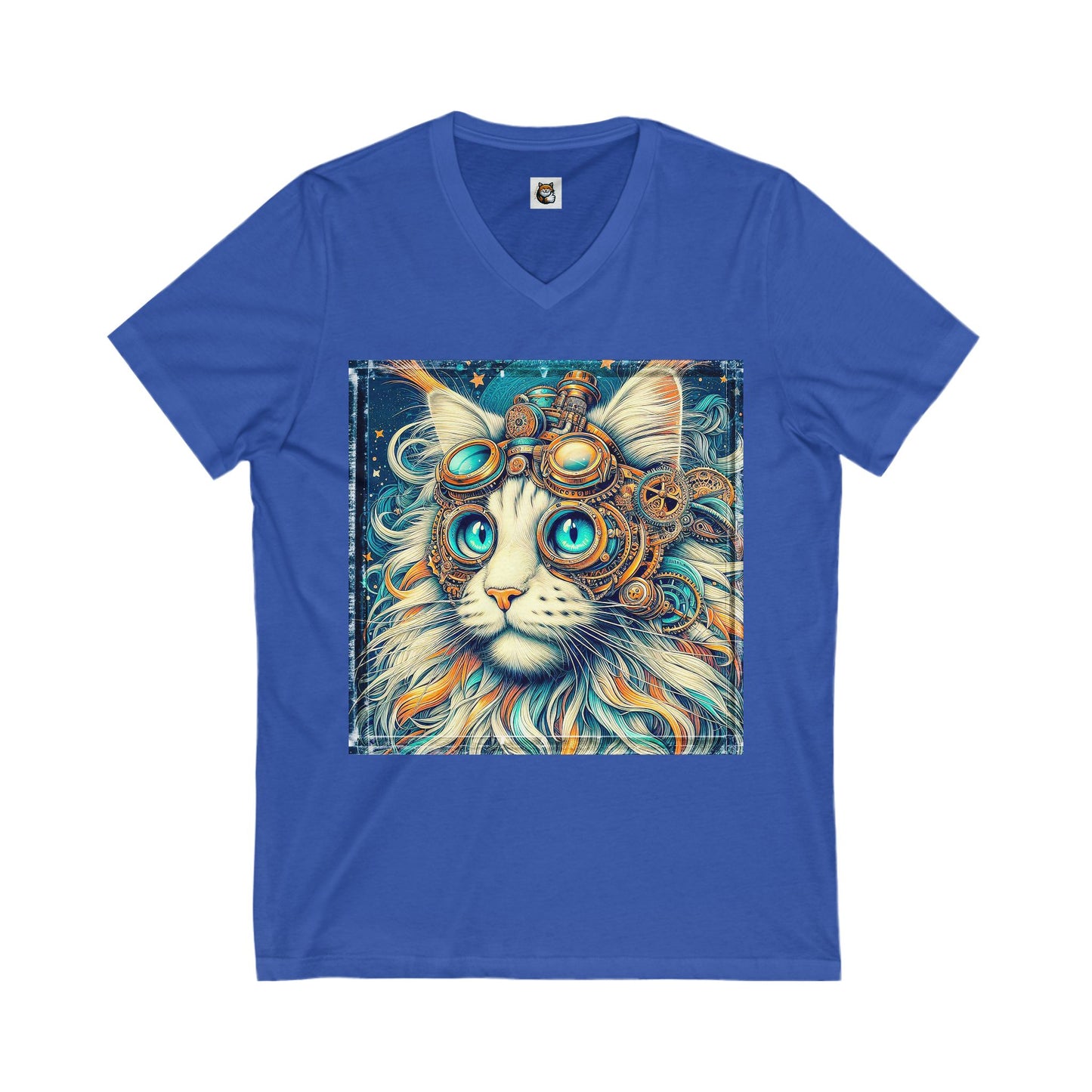 Maine Coon Unisex Jersey Short Sleeve V-Neck Tee