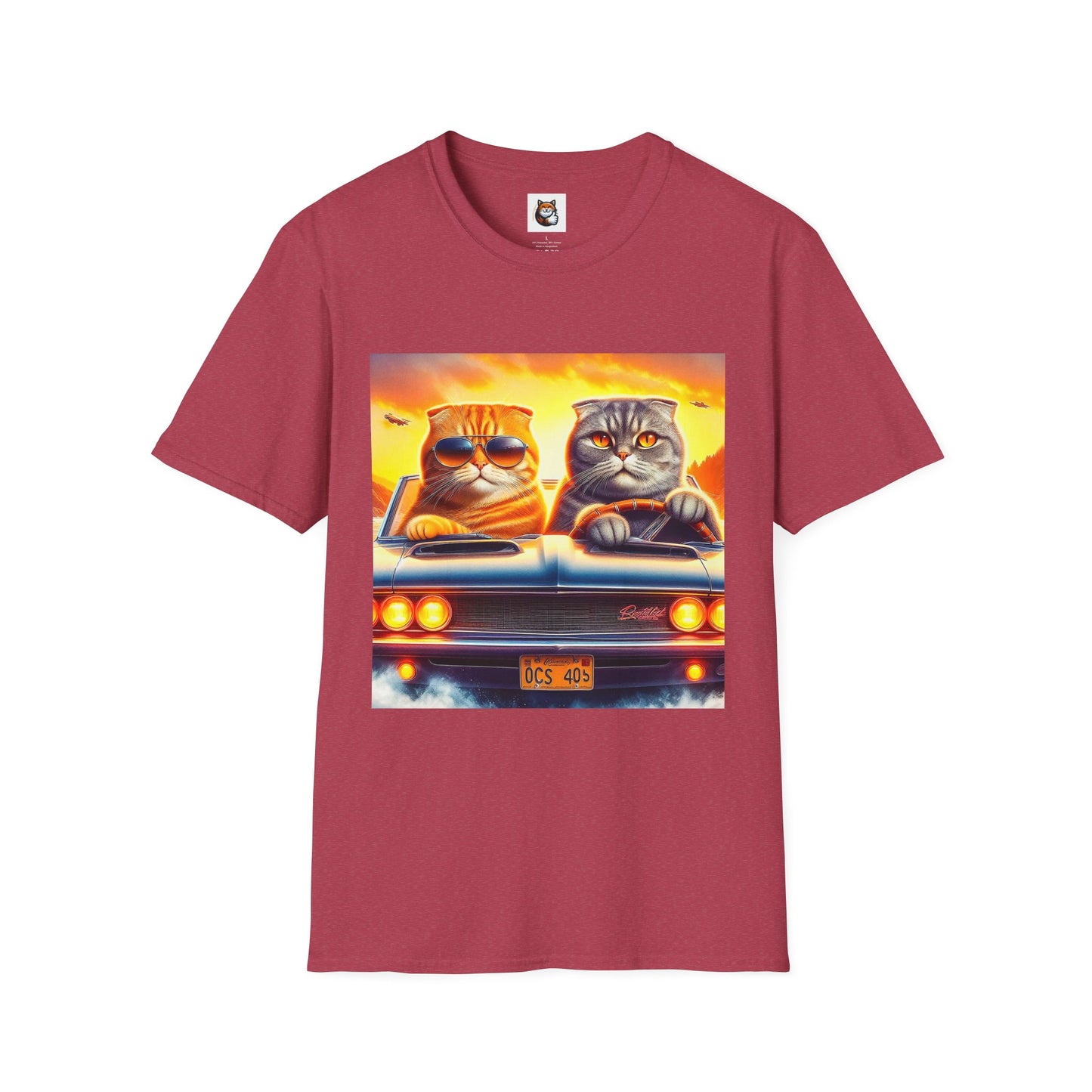 Scottish Fold driving couple T-Shirt