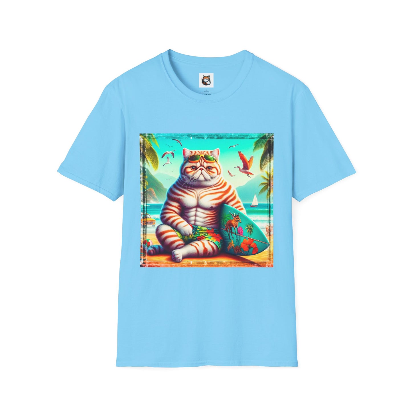 Exotic Shorthair Cat Unisex Softstyle T-Shirt