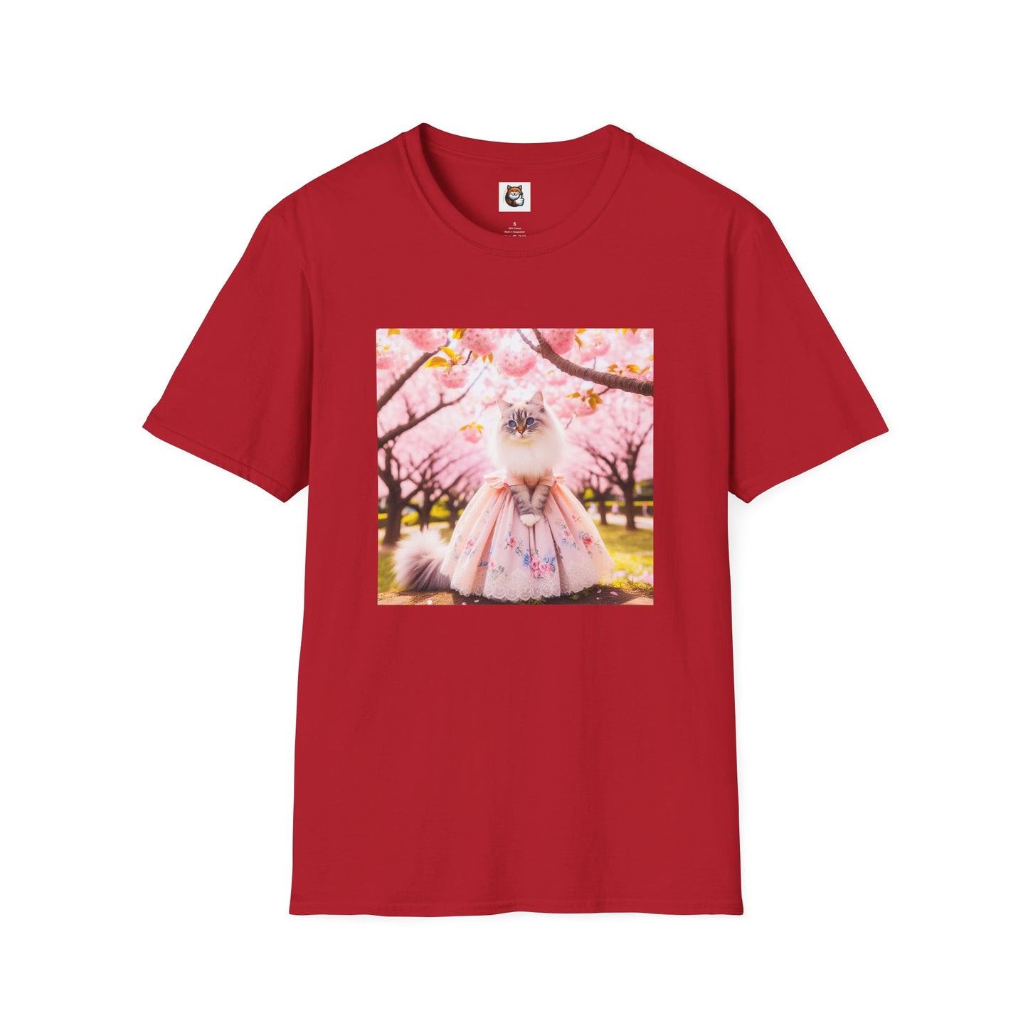 Siberian Cat pink dress shirt
