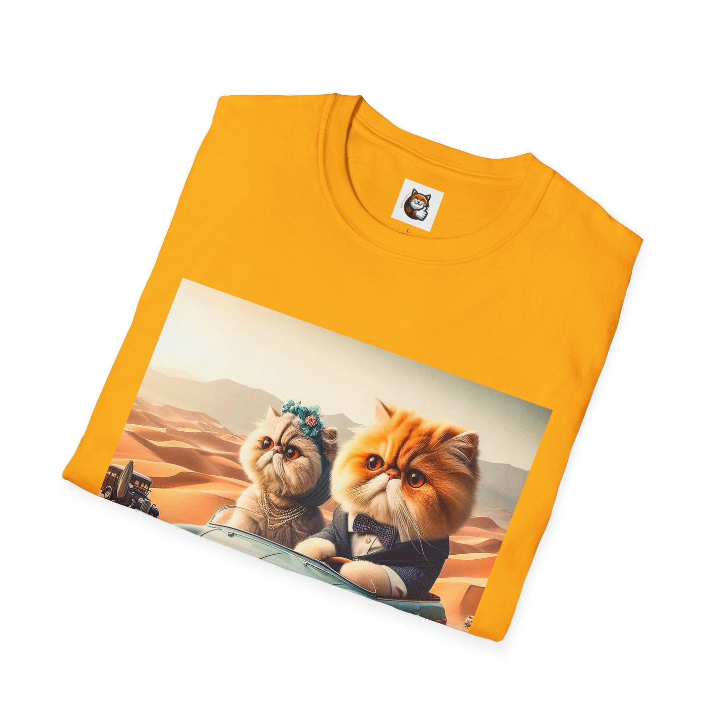 Wacky Persian Cat Unisex Softstyle T-Shirt