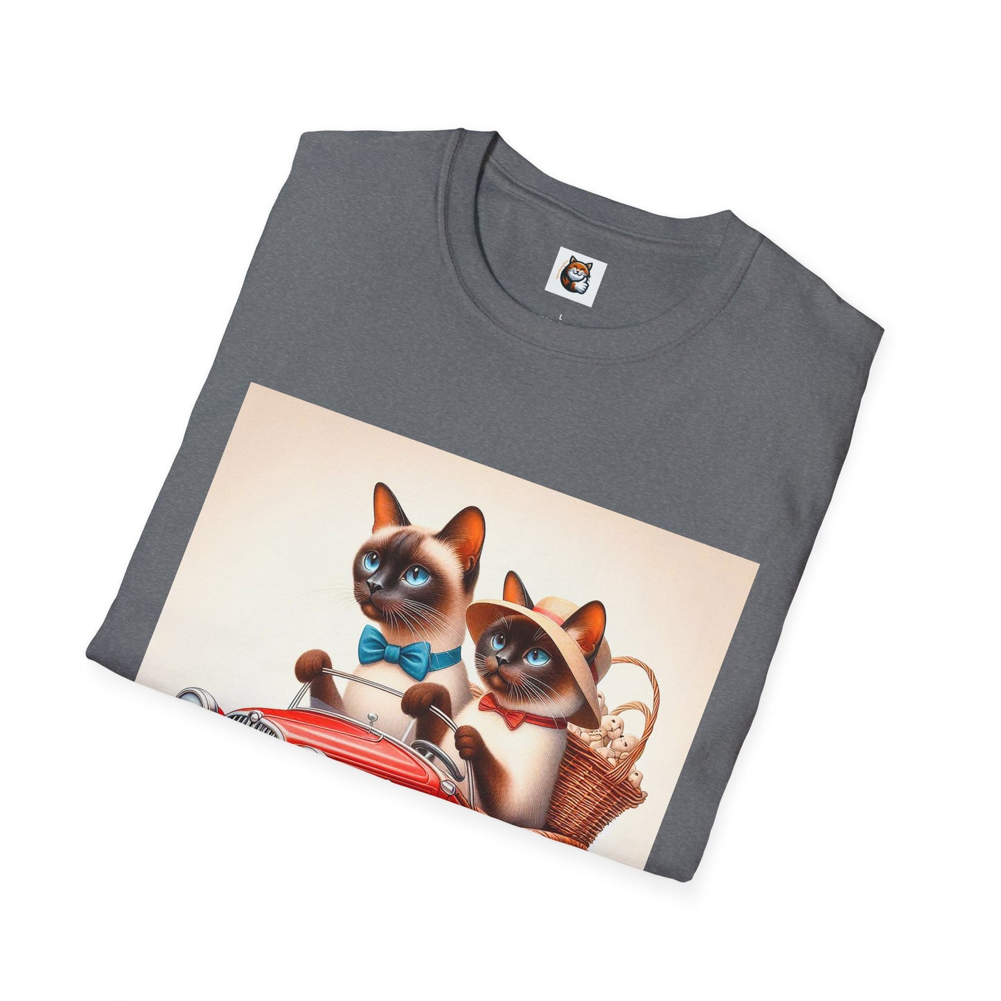 Wacky Siamese Cat red car