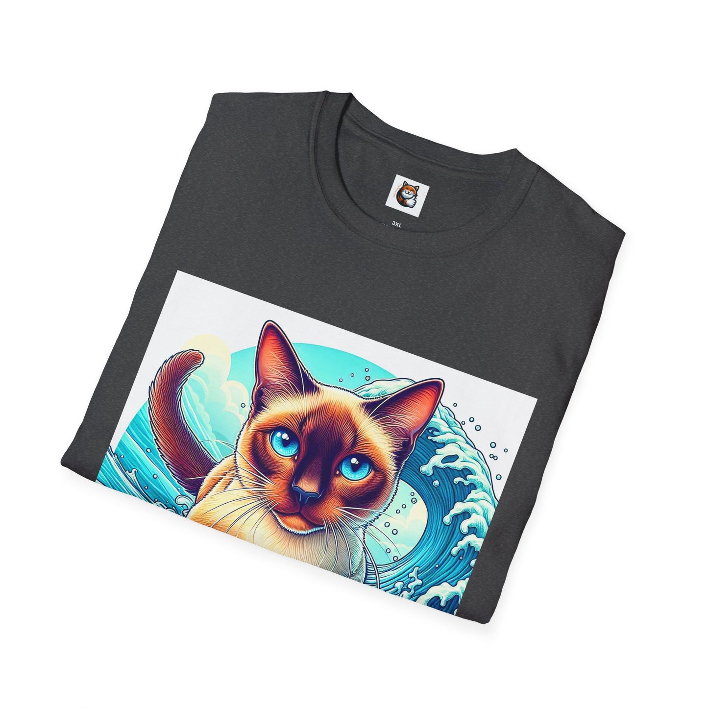 Surfing Siamese Cat