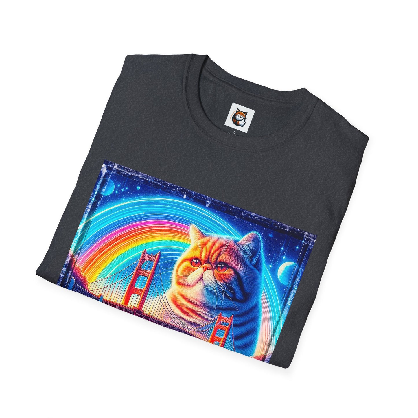 Exotic Shorthair Cat Unisex Softstyle T-Shirt
